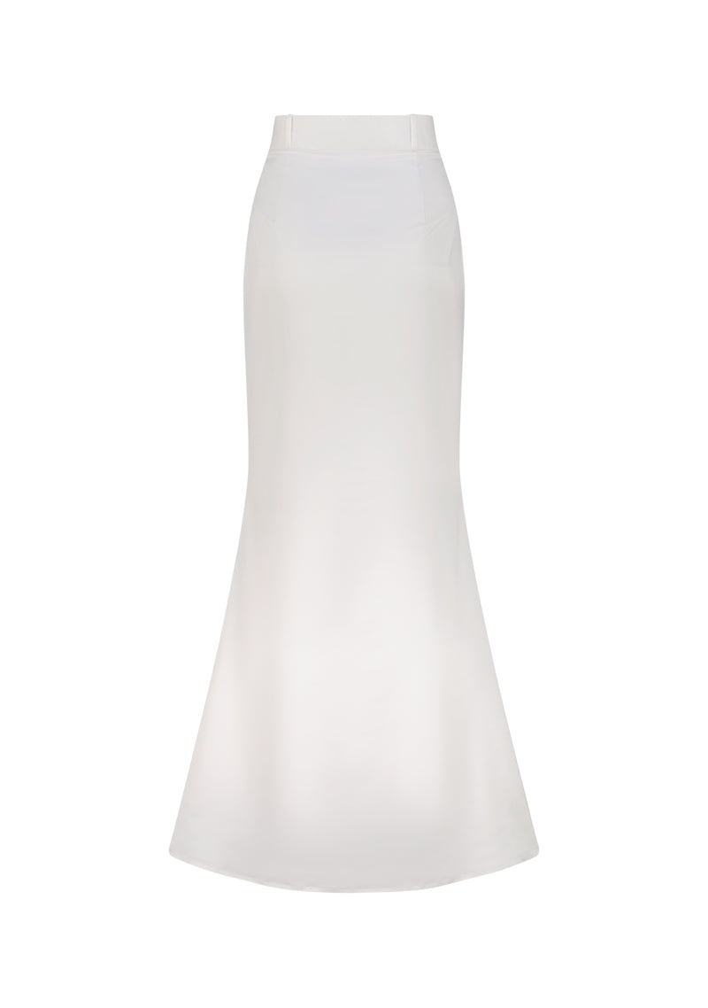 Three Piece Crepe Satin Skirt Suit