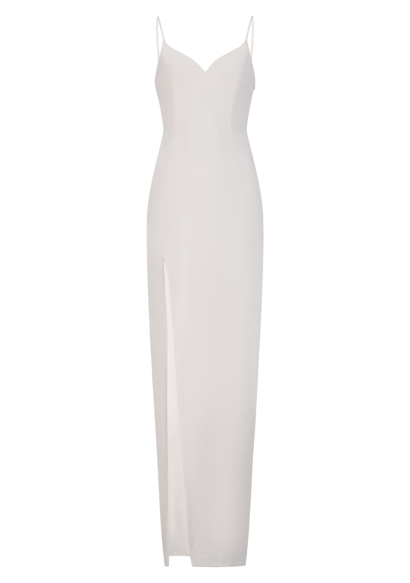 Sequin Coat with Royal Satin Evening Dress Co-ord