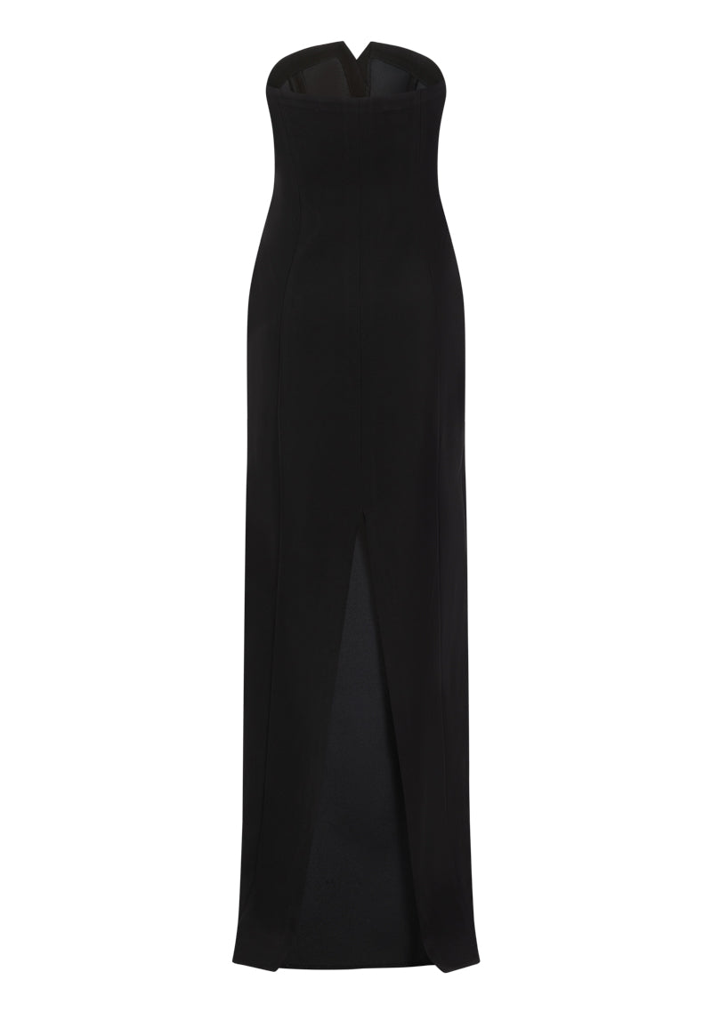 Crystal Button Detailed Bustier Dress