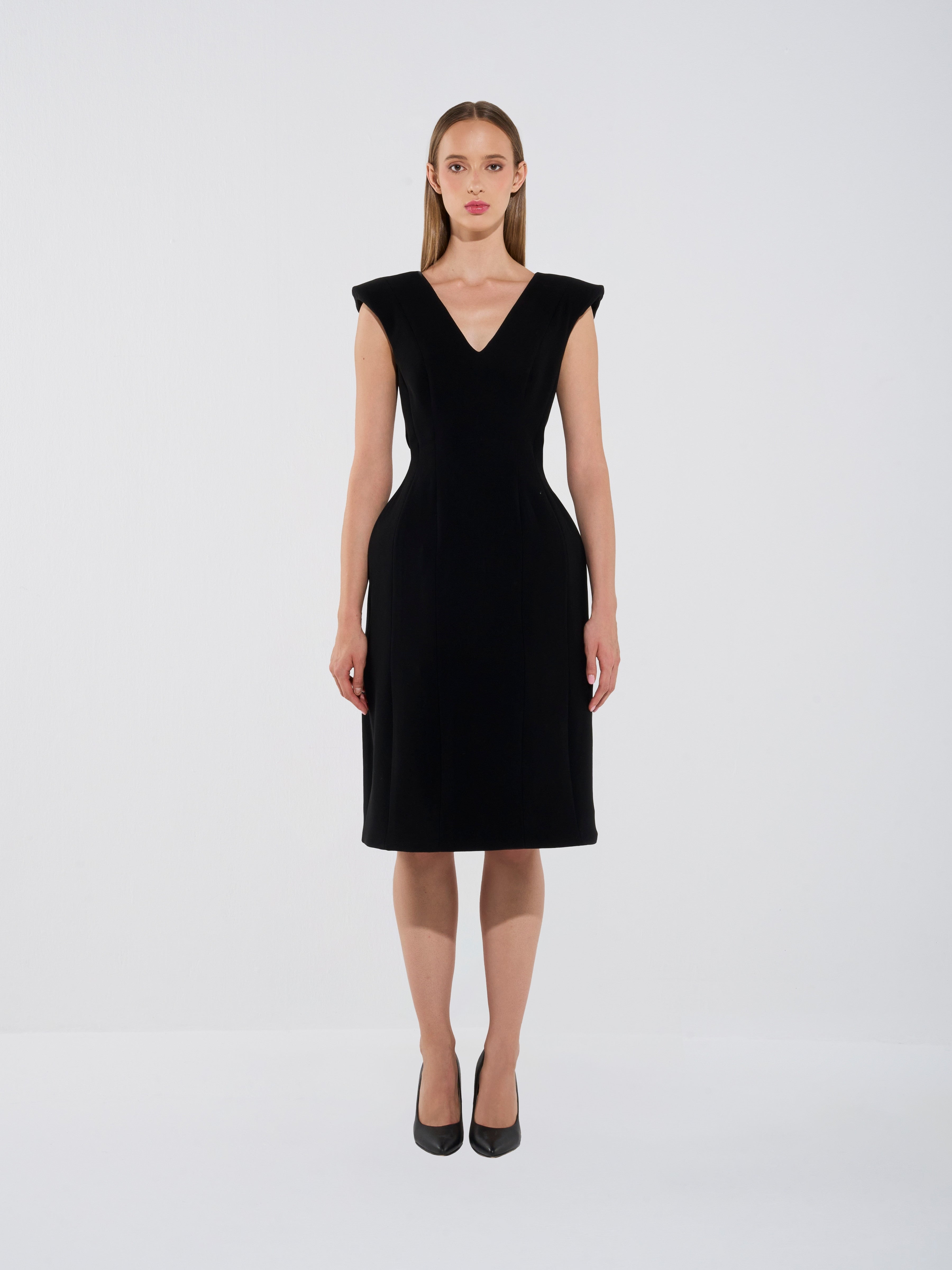 Modern Sleeveless Midi Dress