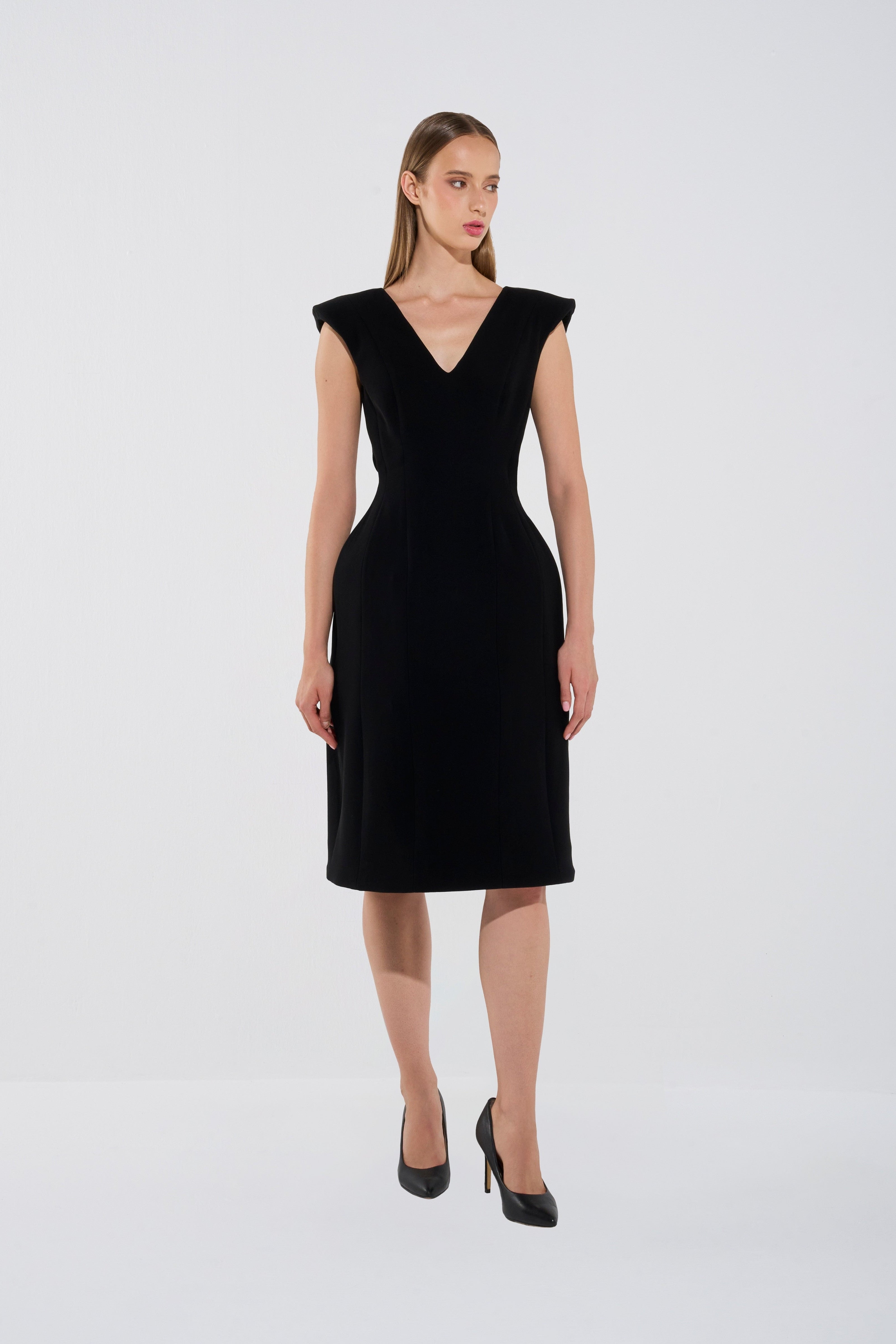 Modern Sleeveless Midi Dress