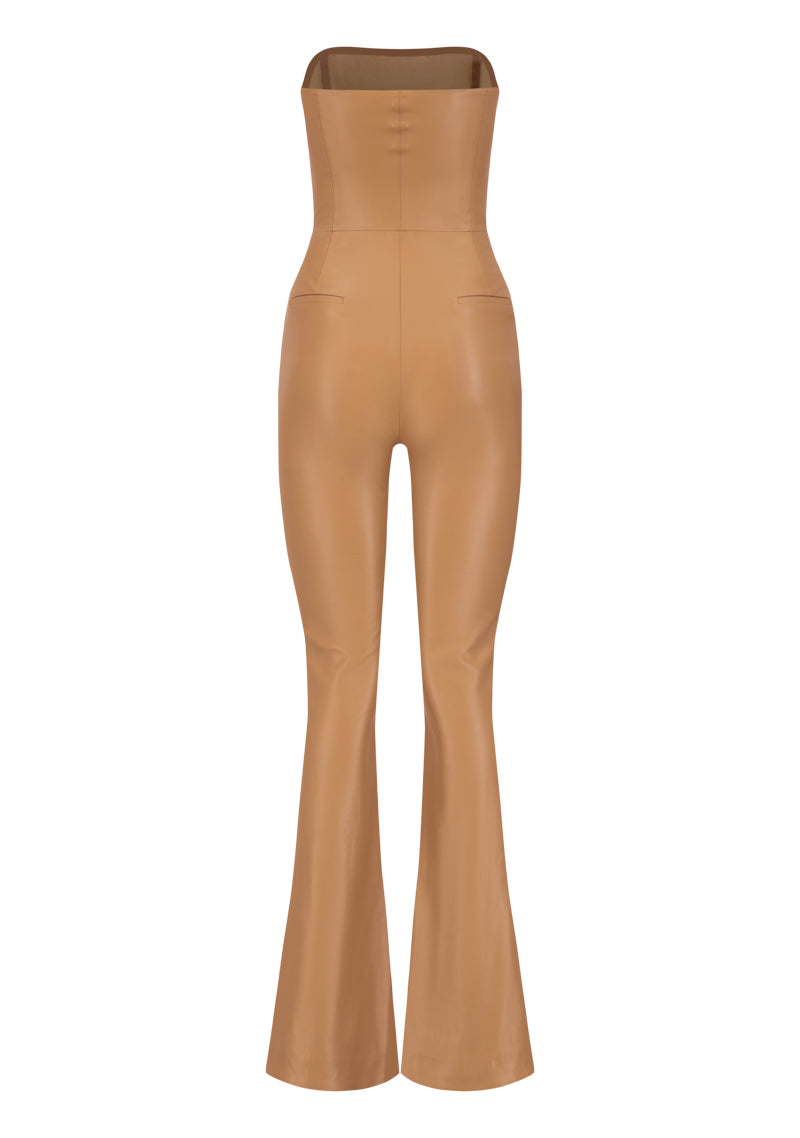 Vegan Leather Bodycon Jumpsuit  Co-Ord