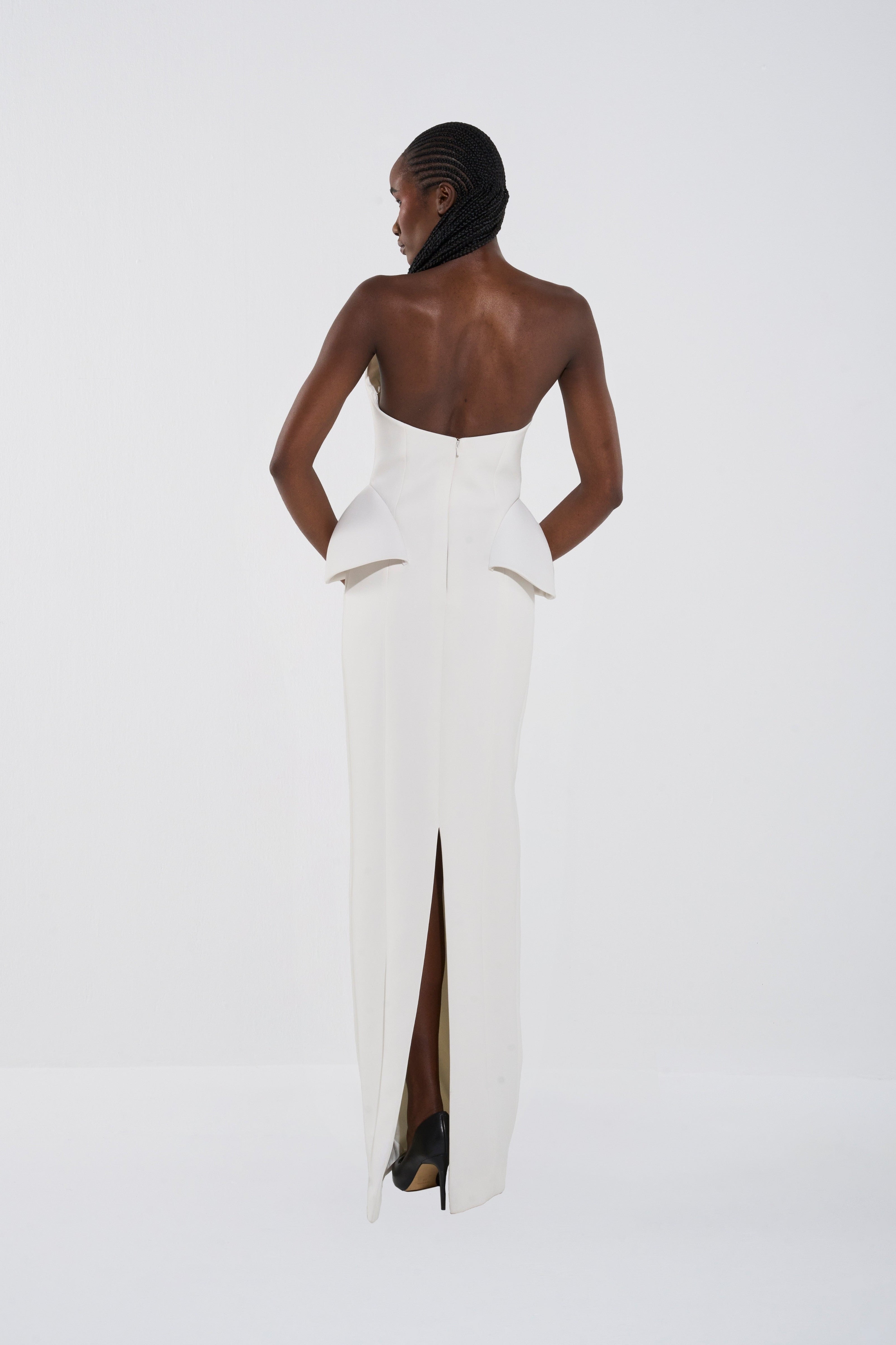 The Strapless Structured Gown