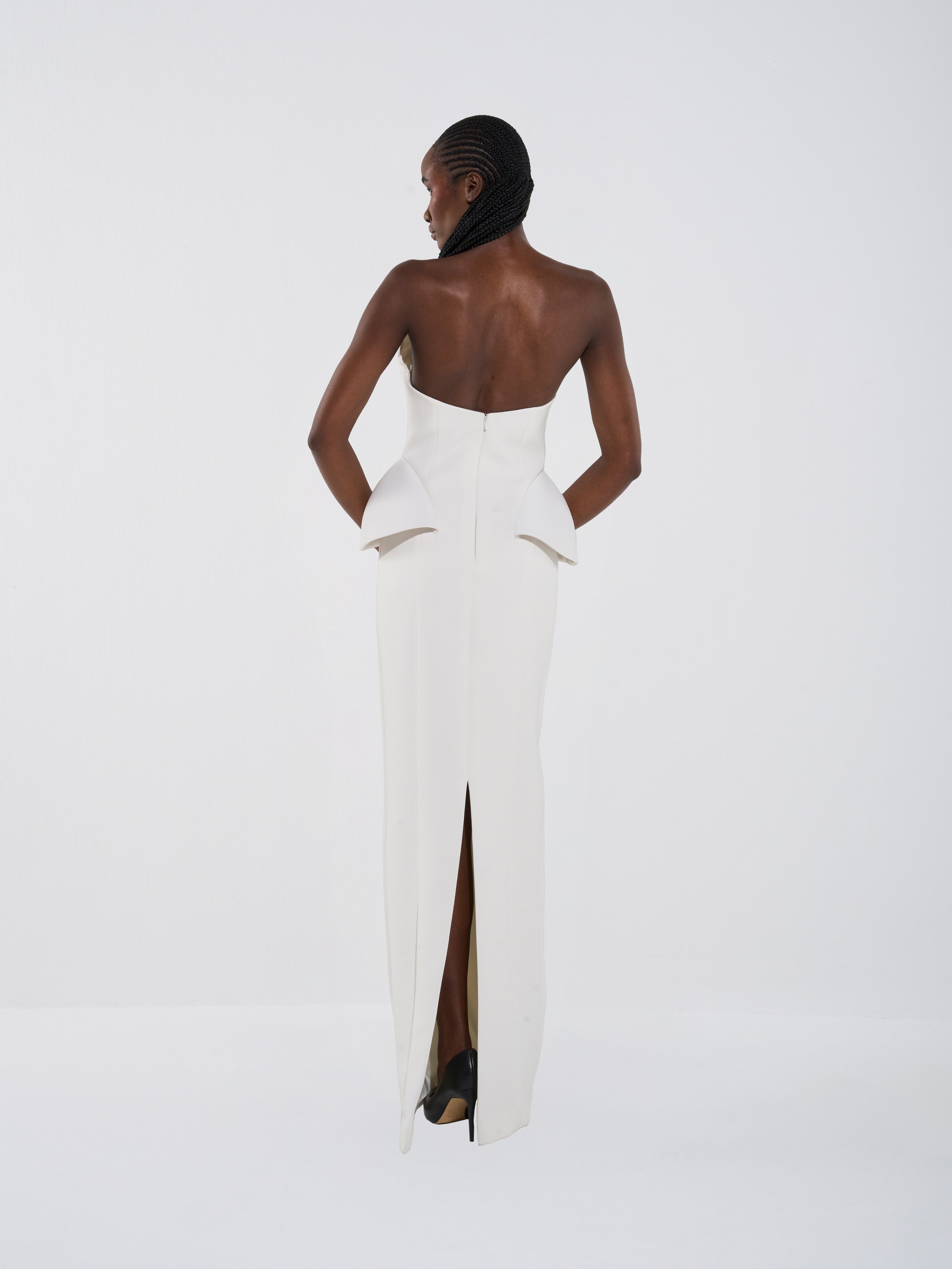 The Strapless Structured Gown