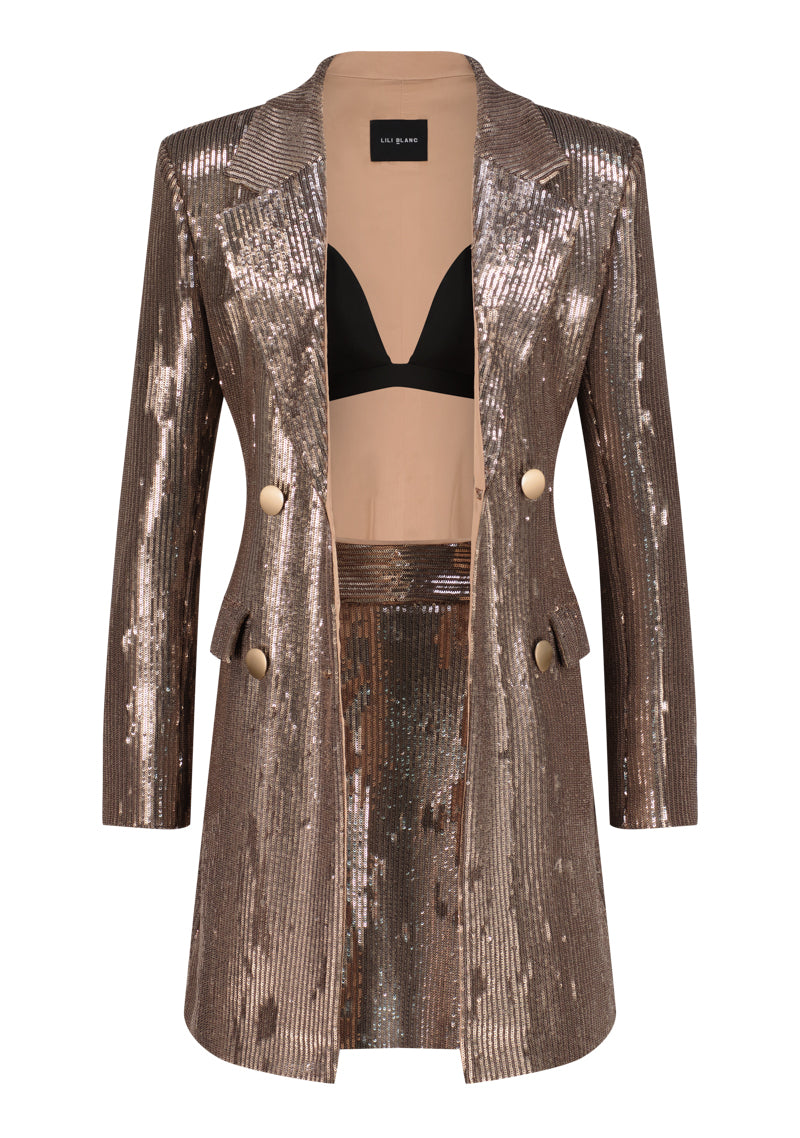 Sequin Skirt Suit