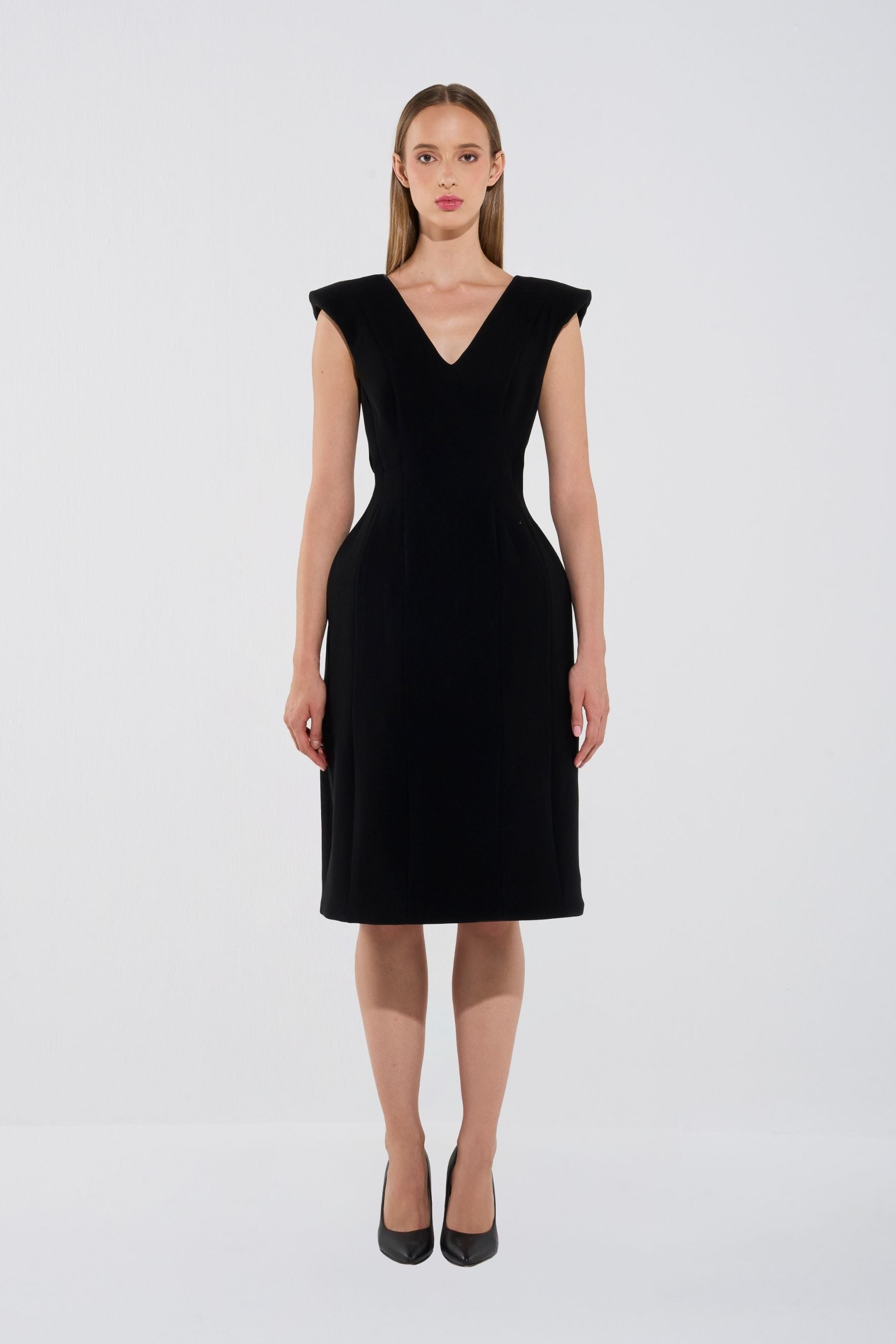 Modern Sleeveless Midi Dress