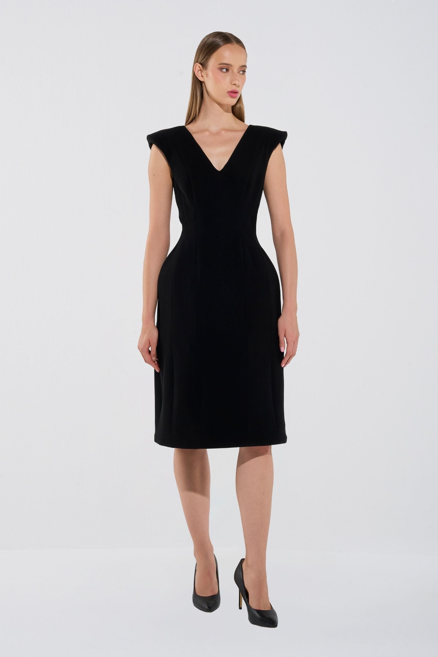 Modern Sleeveless Midi Dress