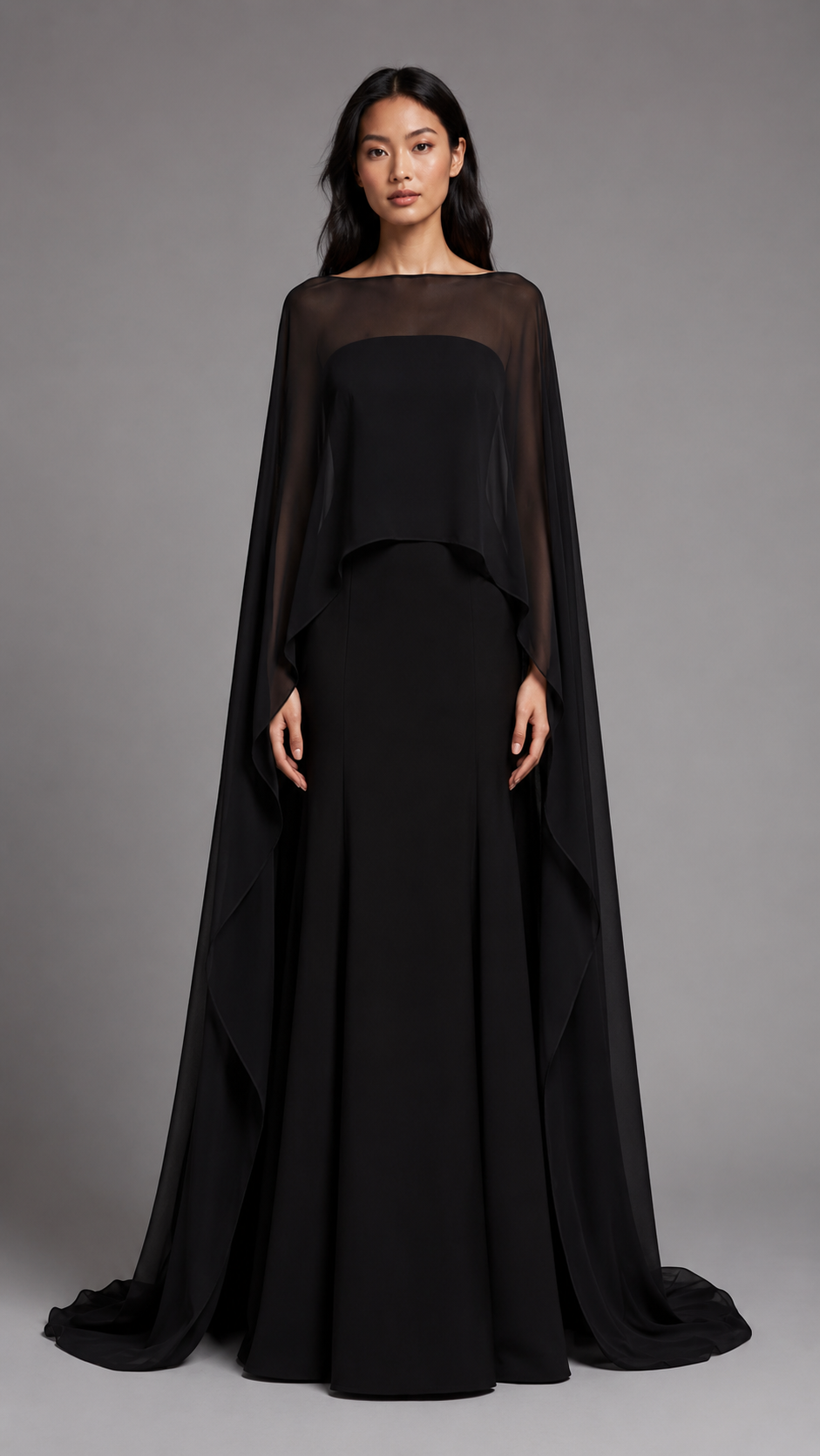 Cape Column Dress