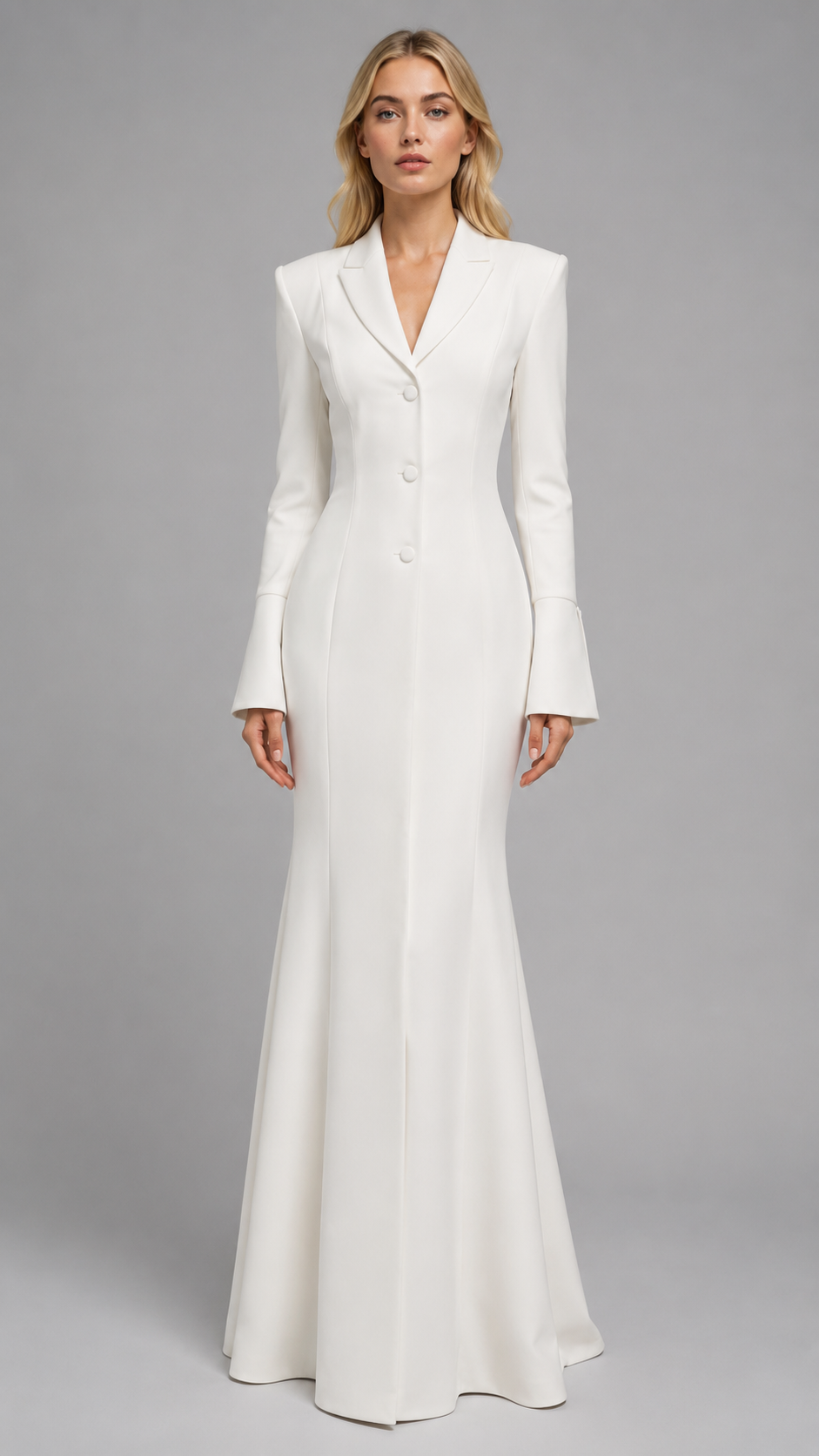 Flared Fitted Maxi Dress