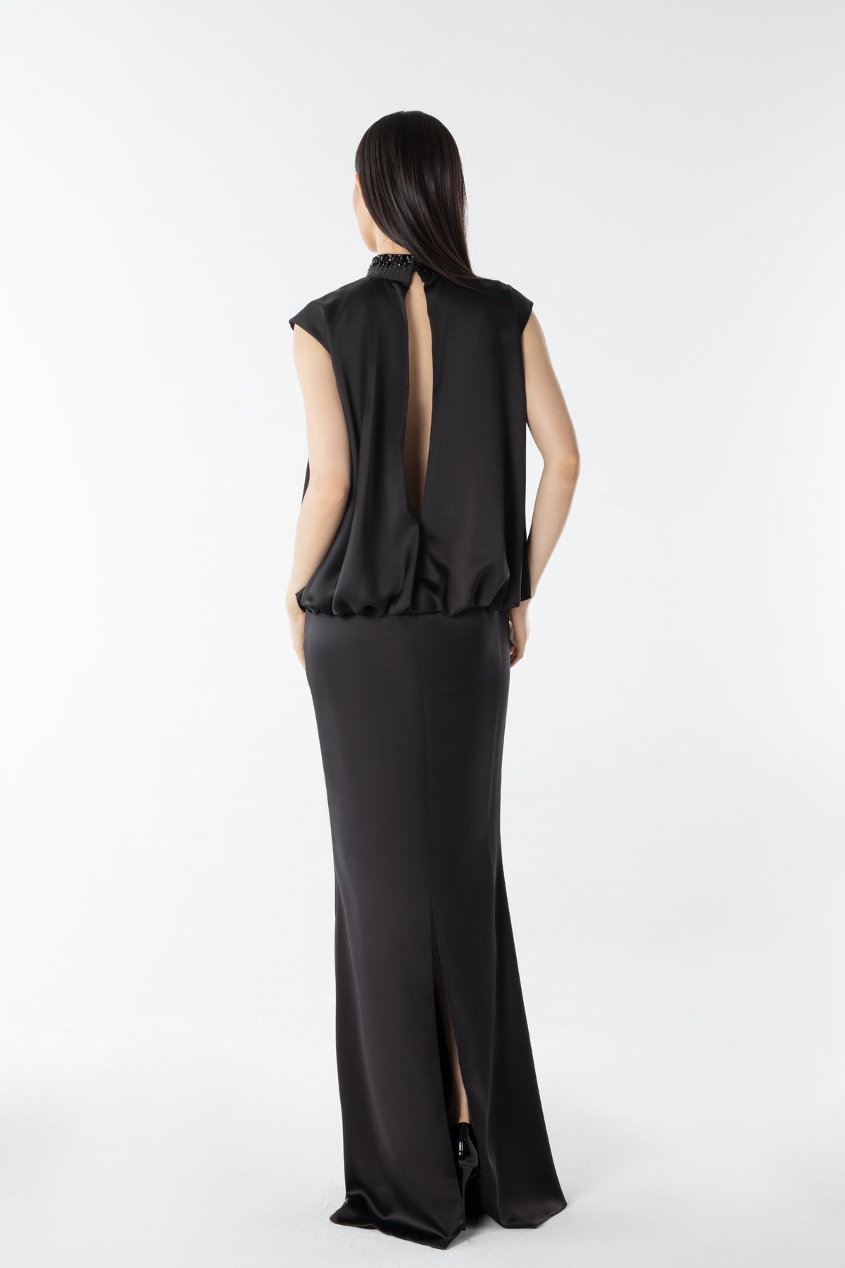 Aura Gown in Satin Crepe