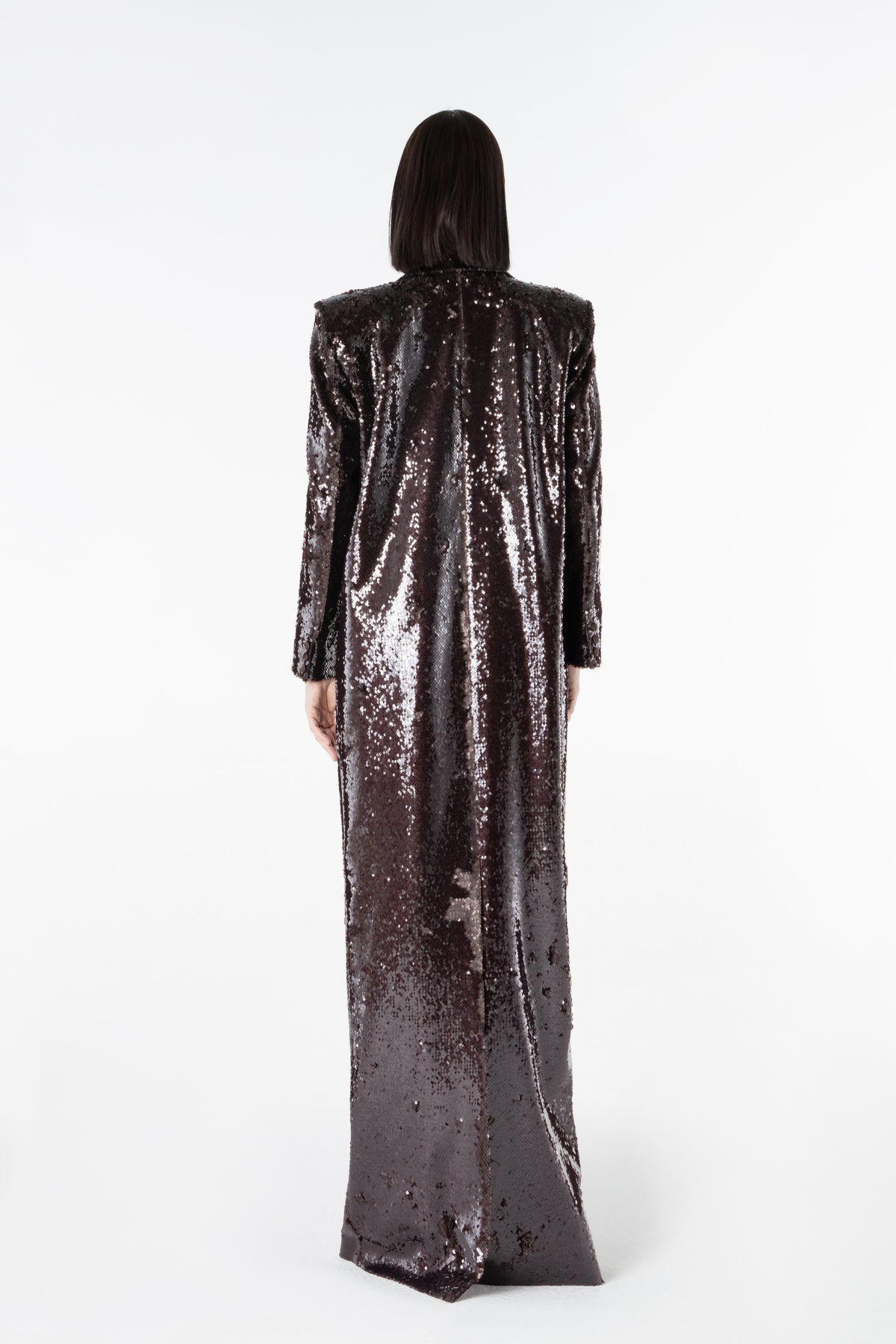 Sequin Long Tailored Coat