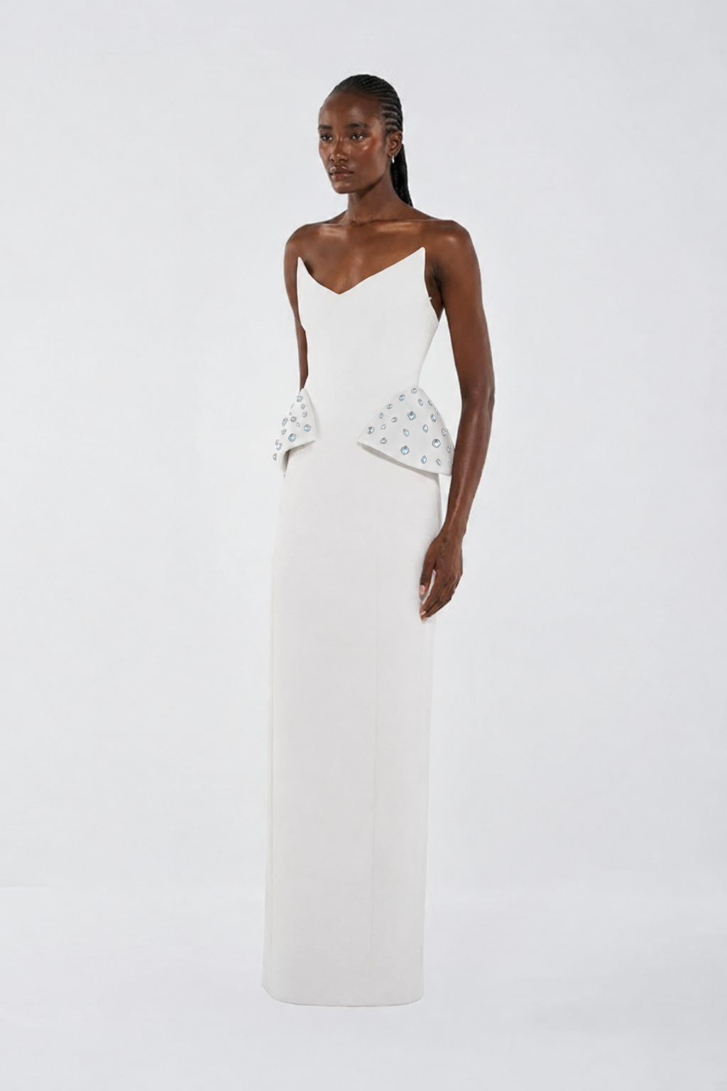 The Strapless Structured Gown