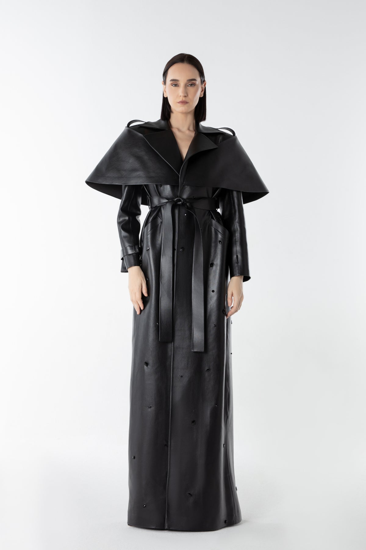 Crystal Trench in Vegan Leather