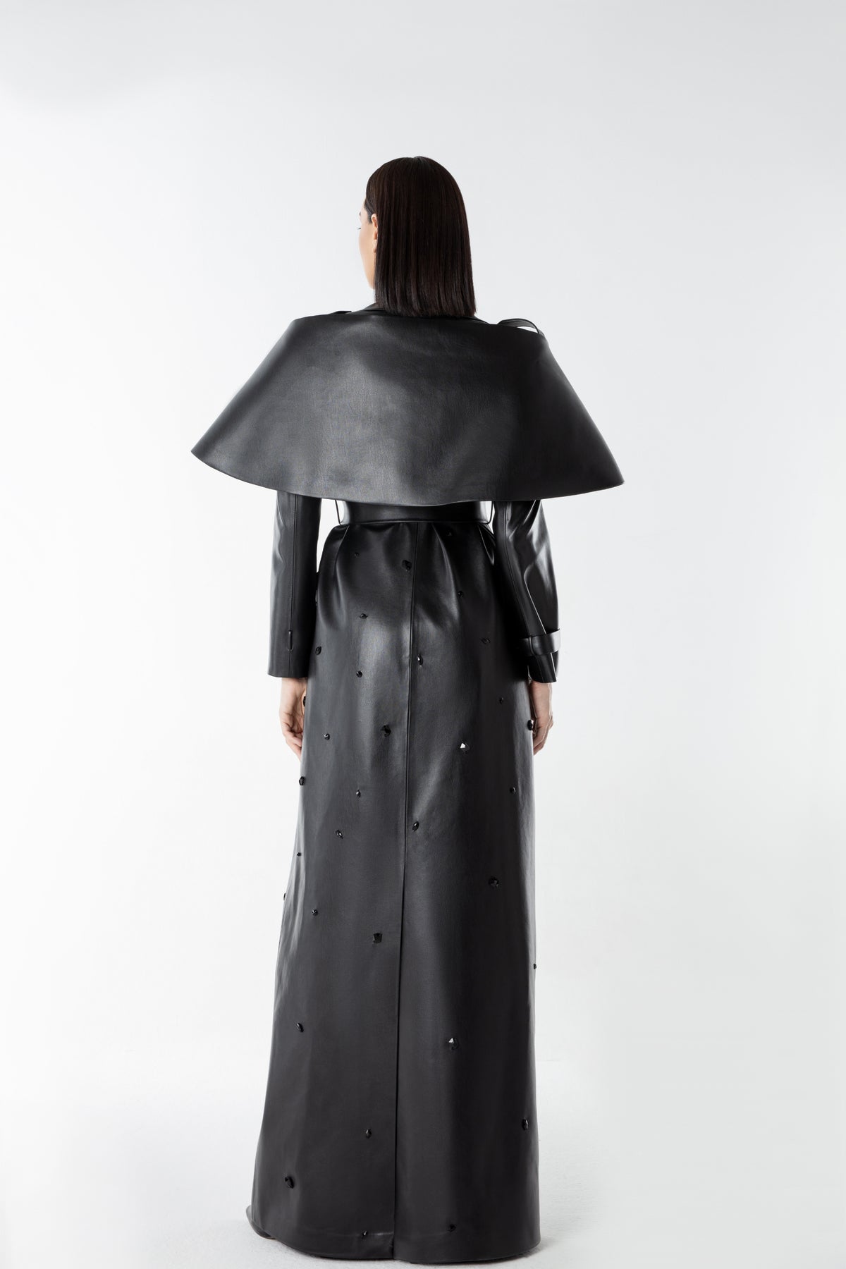Crystal Trench in Vegan Leather