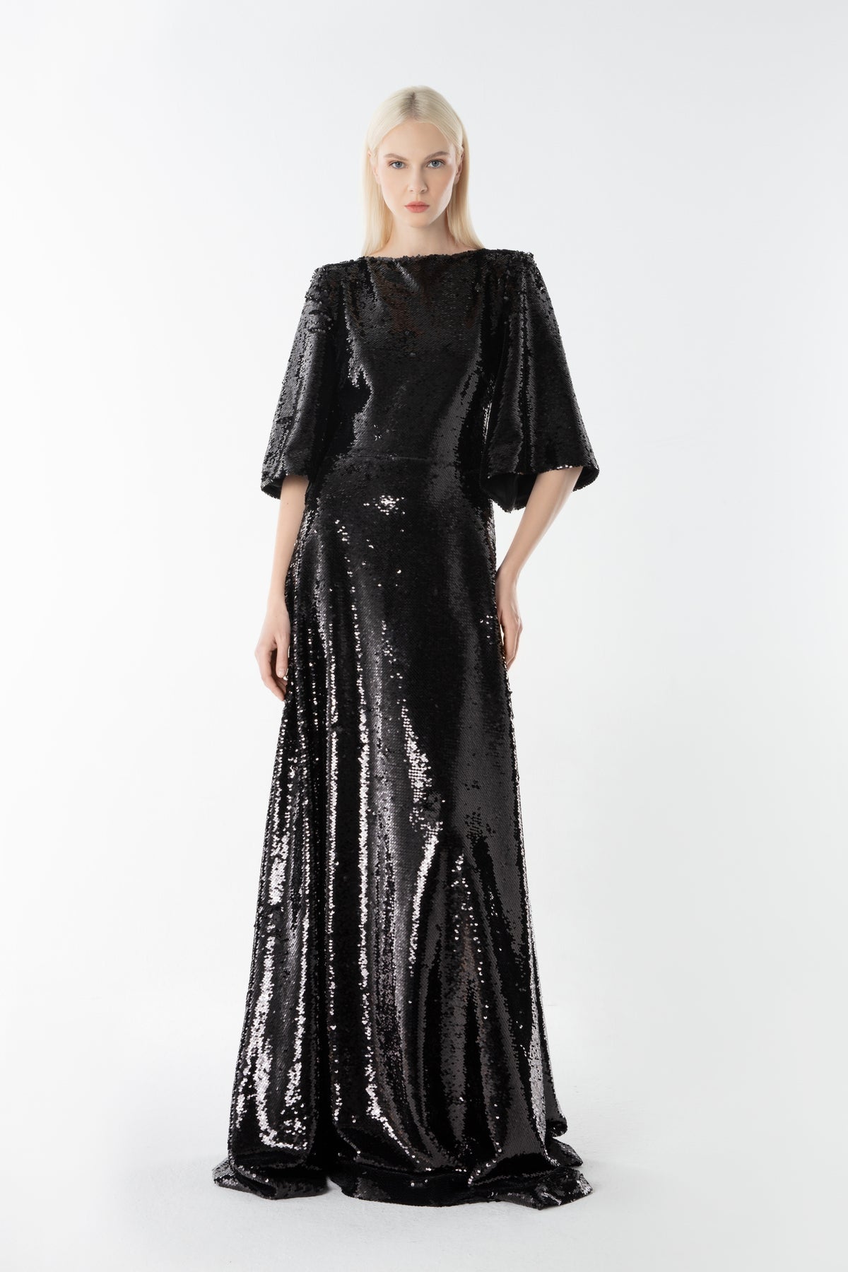 Sequin A-line Gown