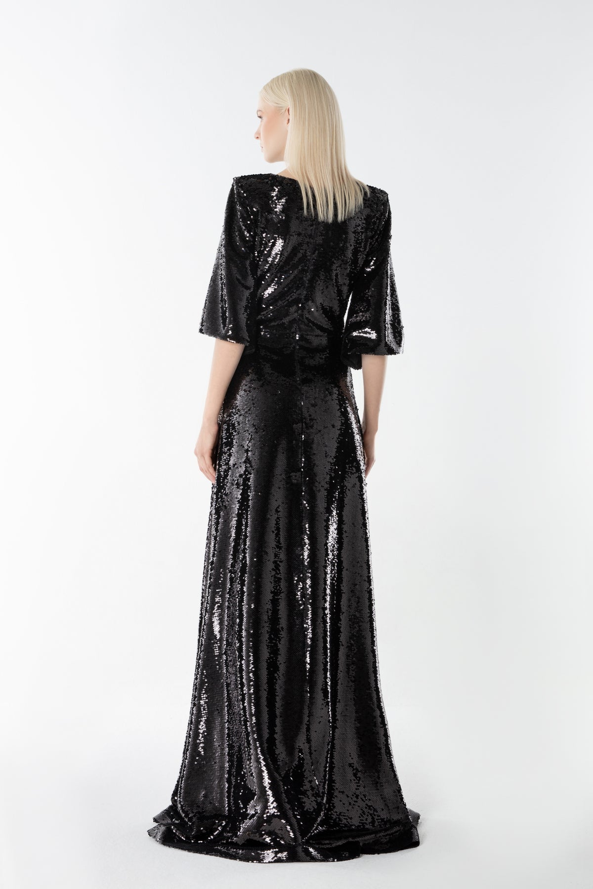 Sequin A-line Gown