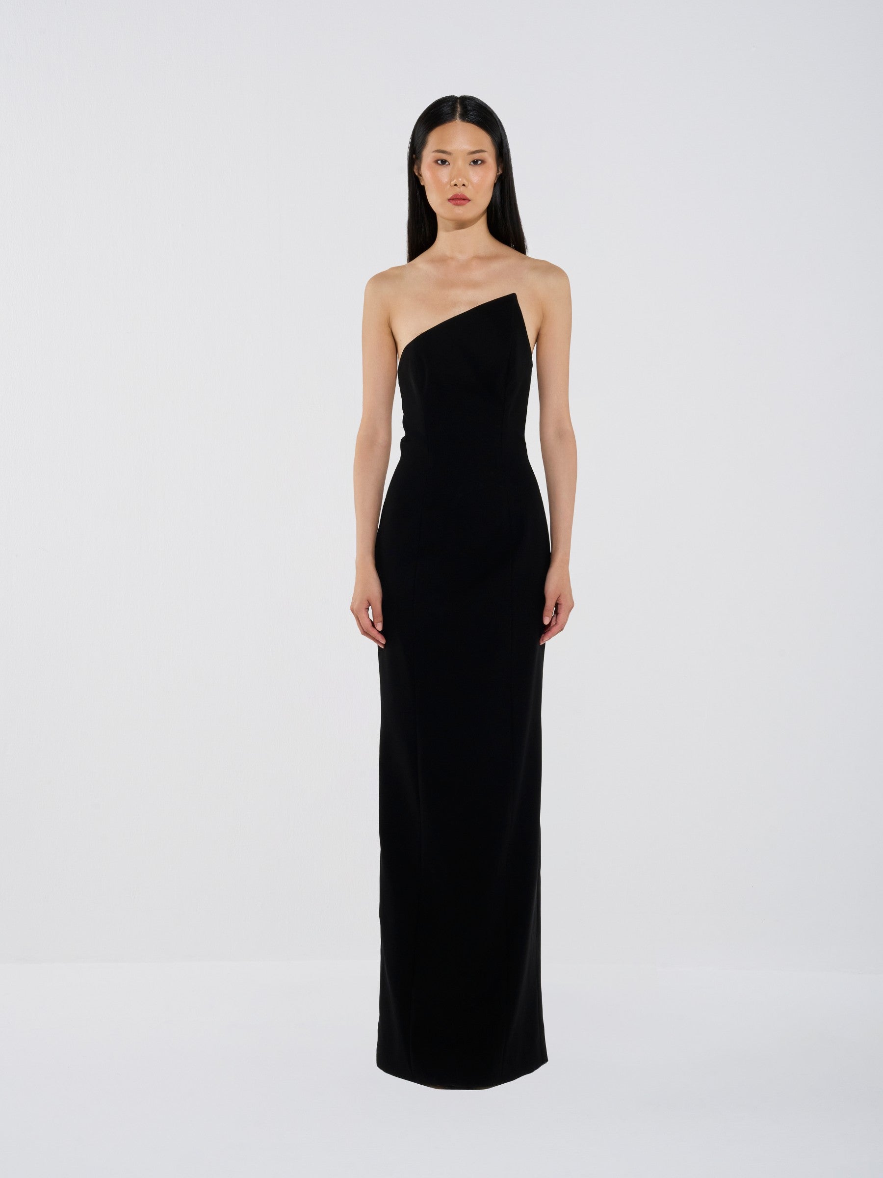 Asymmetric Sequin Gown