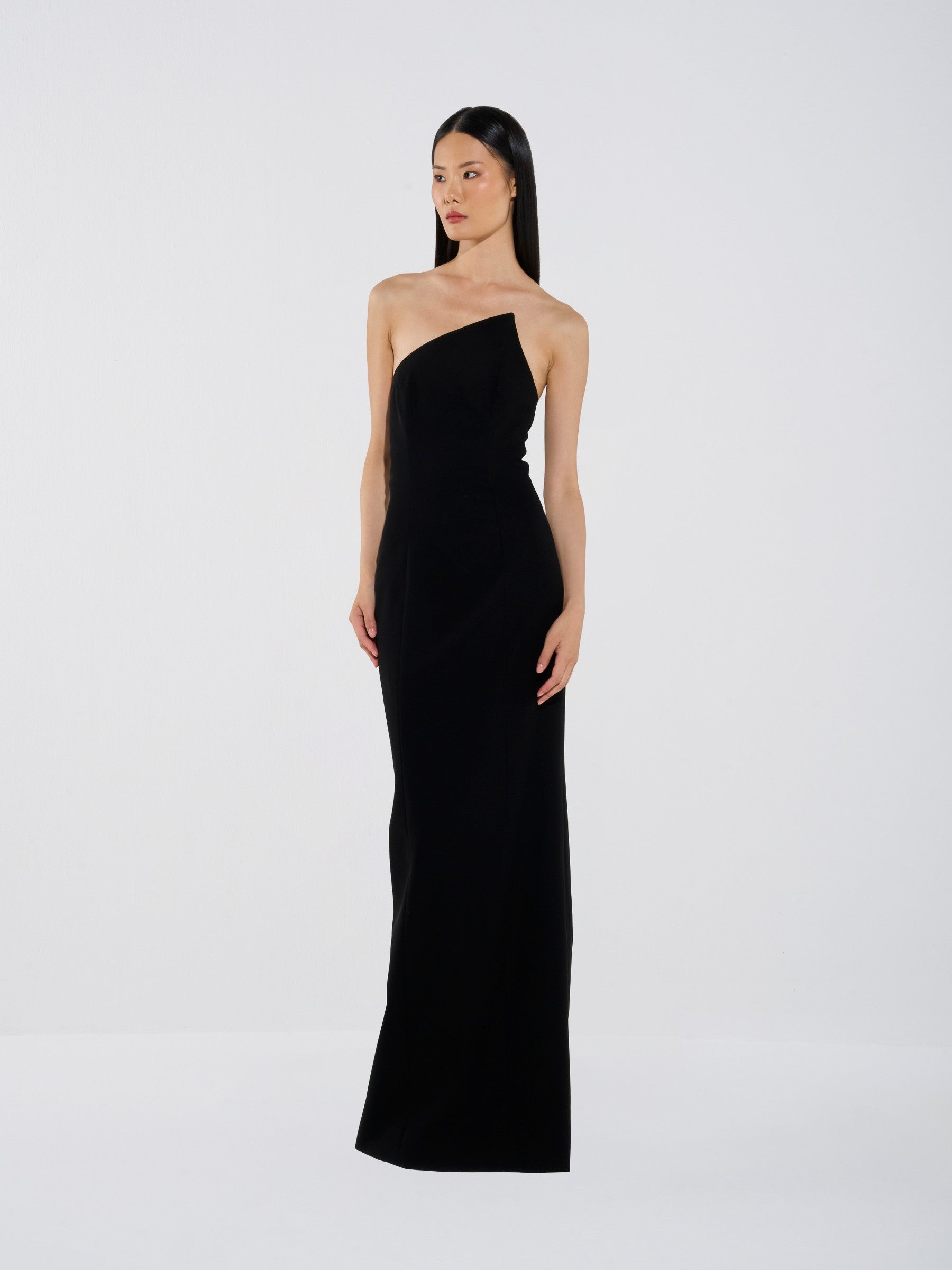 Asymmetric Sequin Gown