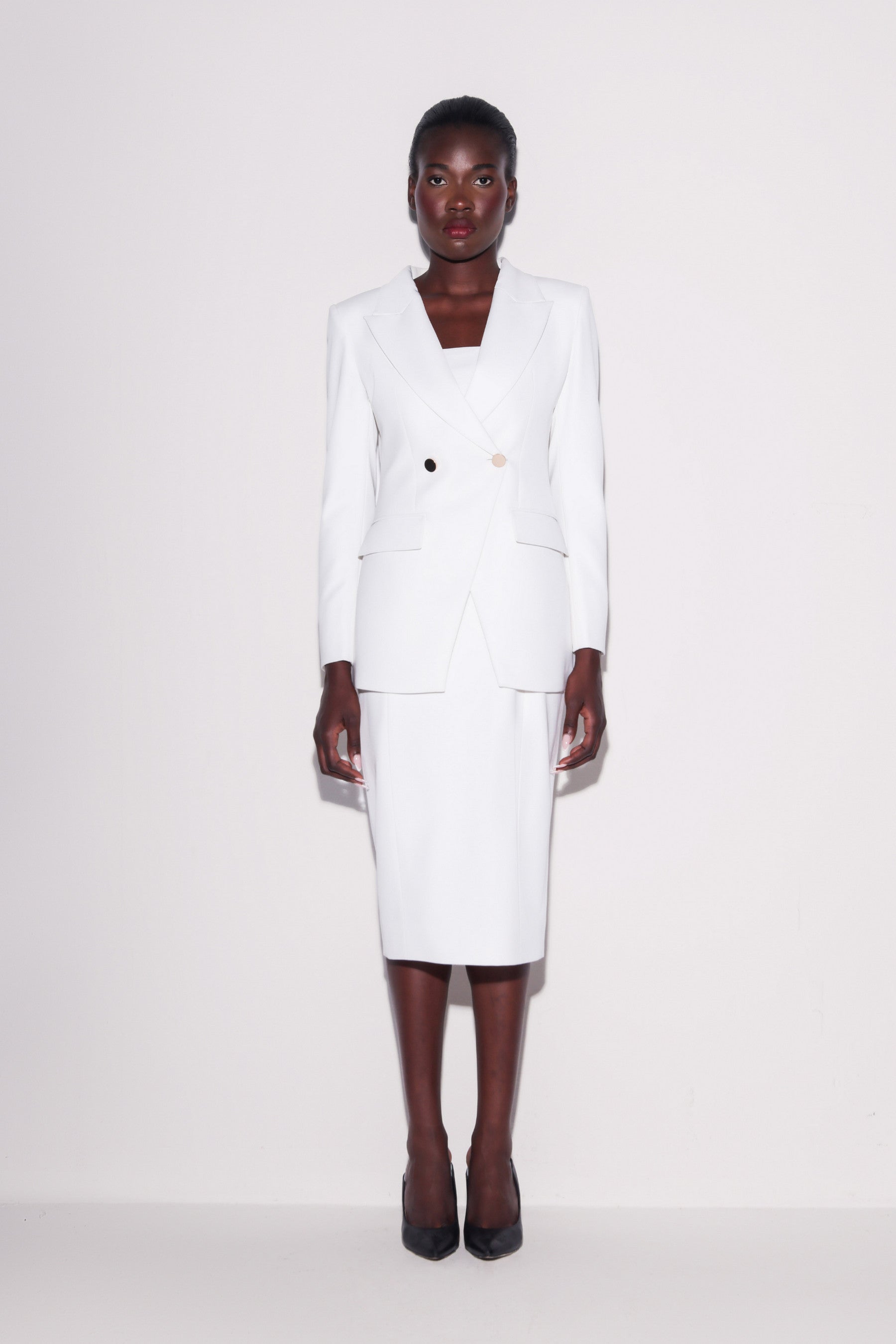Refined Silhouette Midi Dress