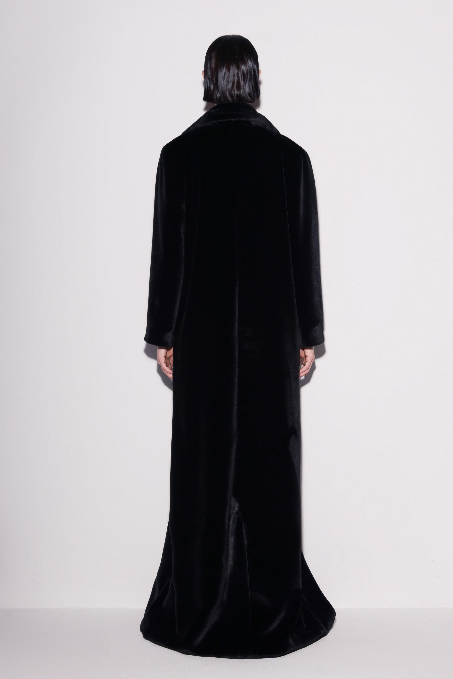 Luxurious Vegan Fur Maxi Coat