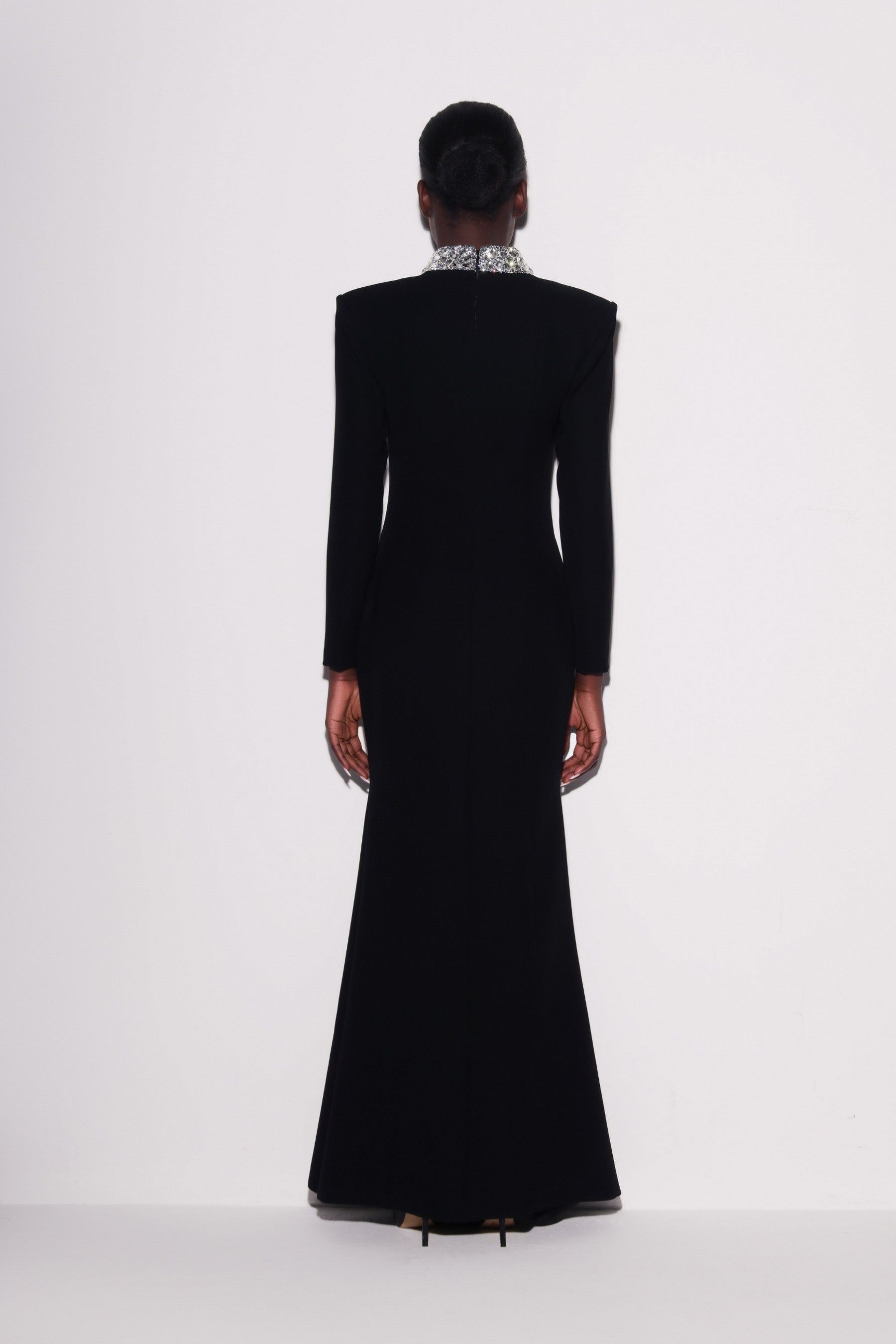 Glamorous Crystal-Embellished Mermaid Gown