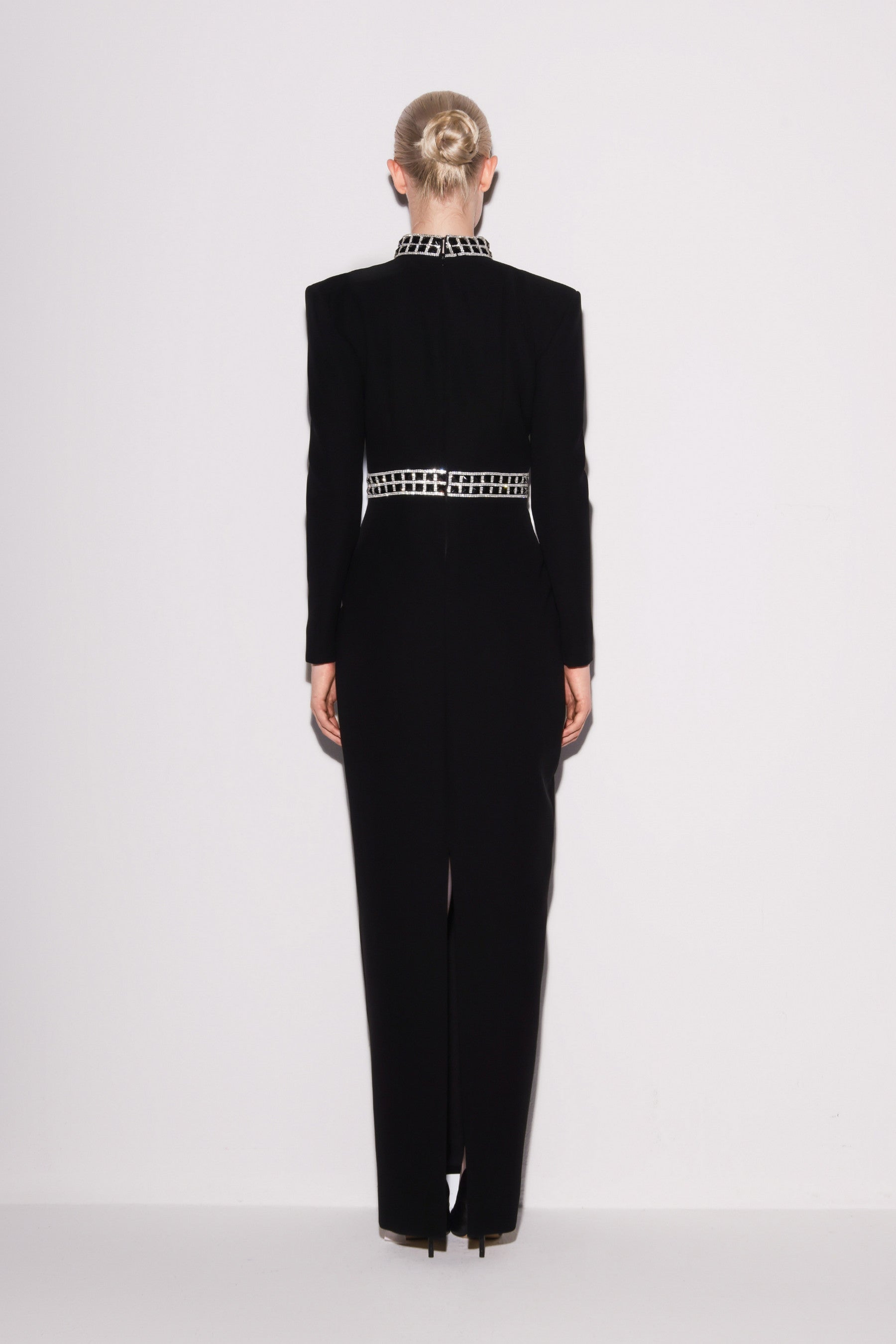 Elegant Crystal-Accent Gown