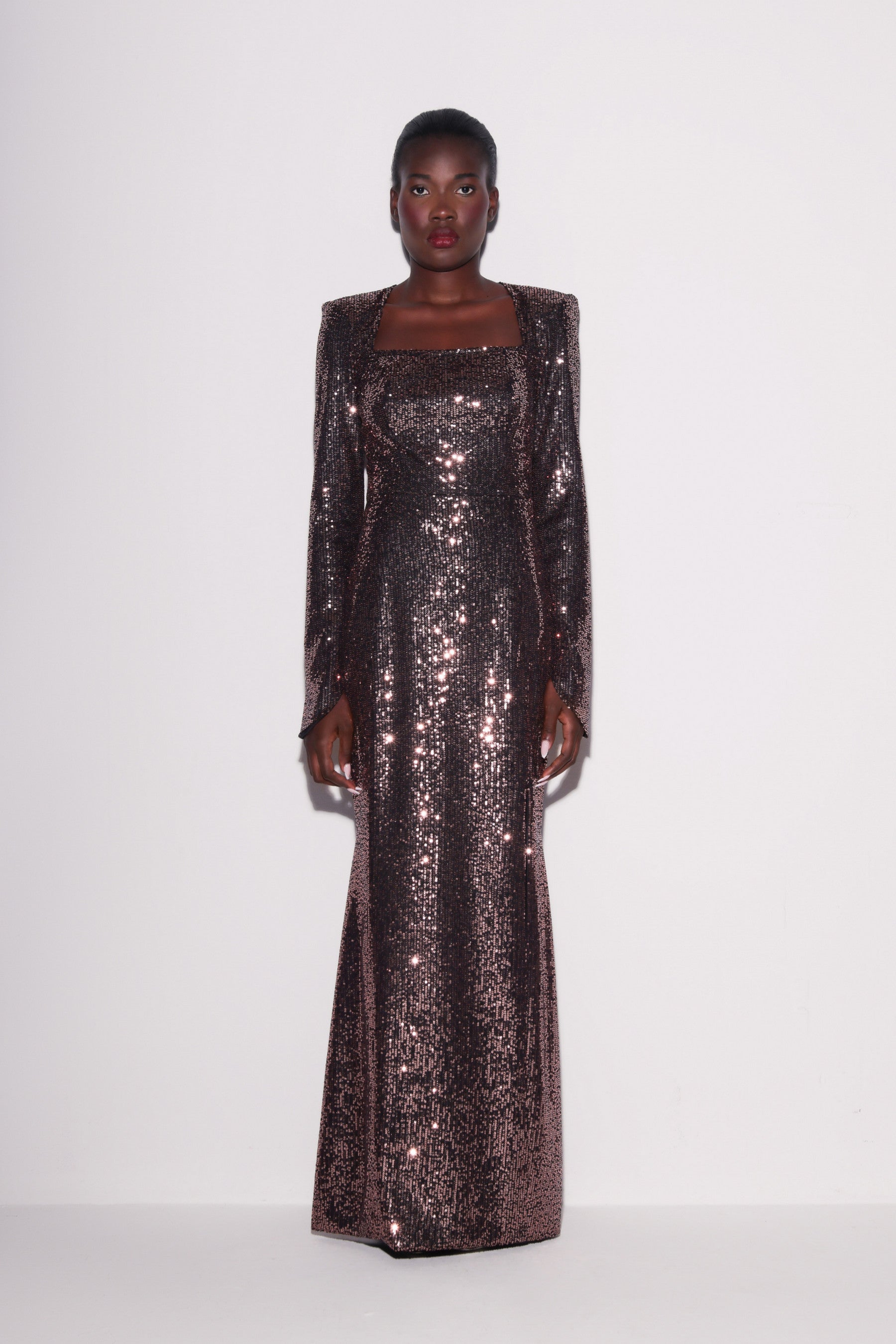 Lustrous Sequin Gown