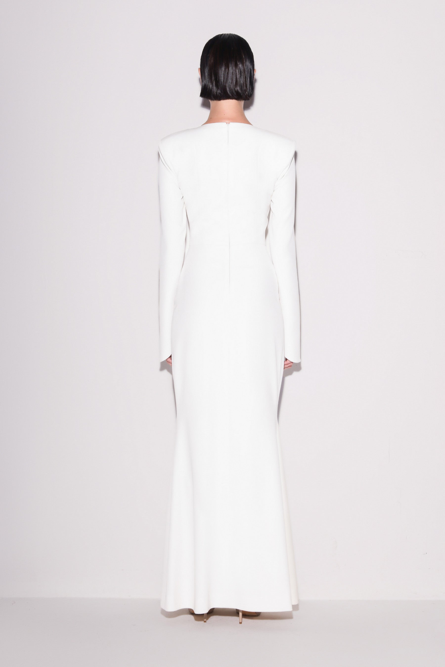 Timeless Crepe Mermaid Gown