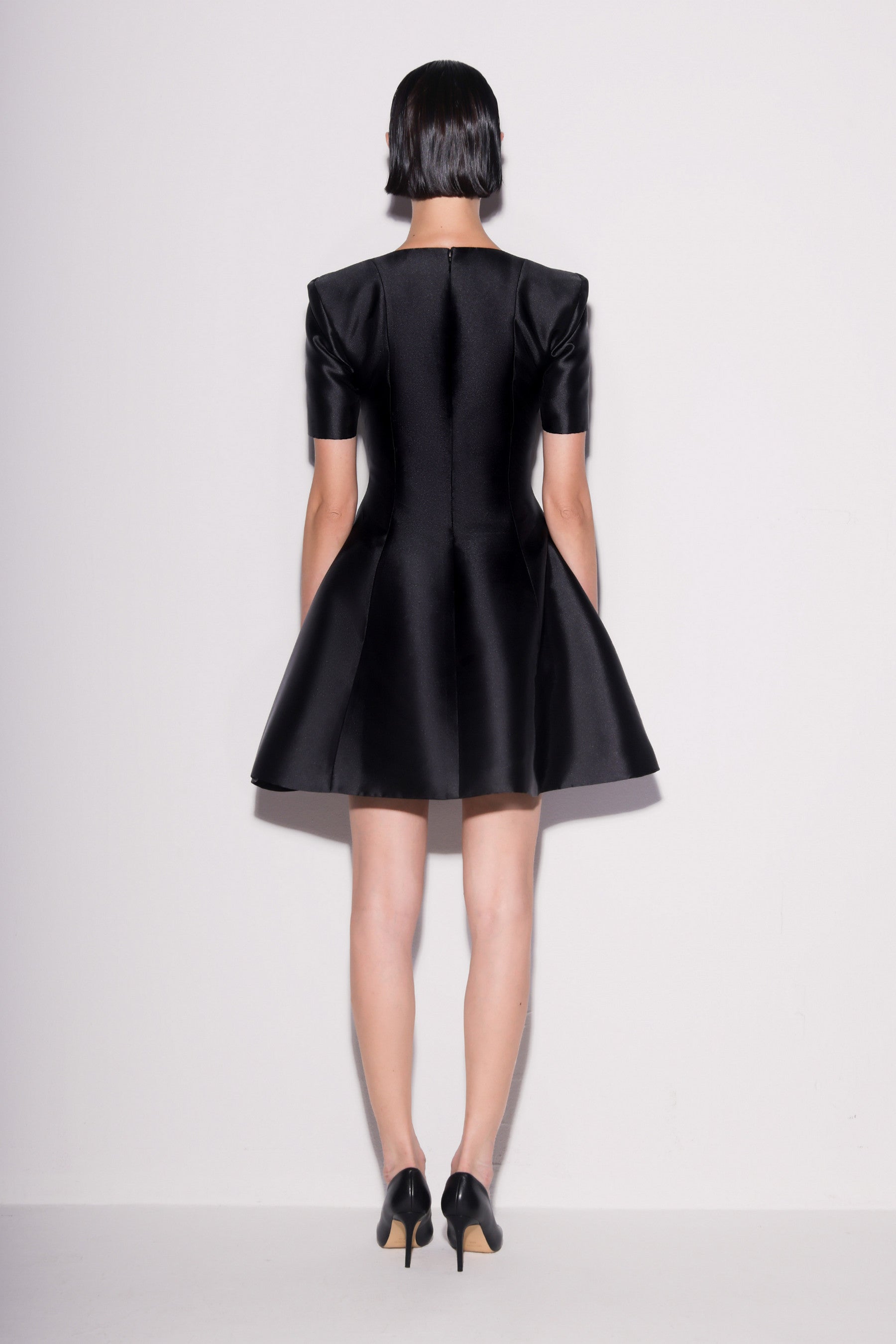 Structured Mikado Mini Dress