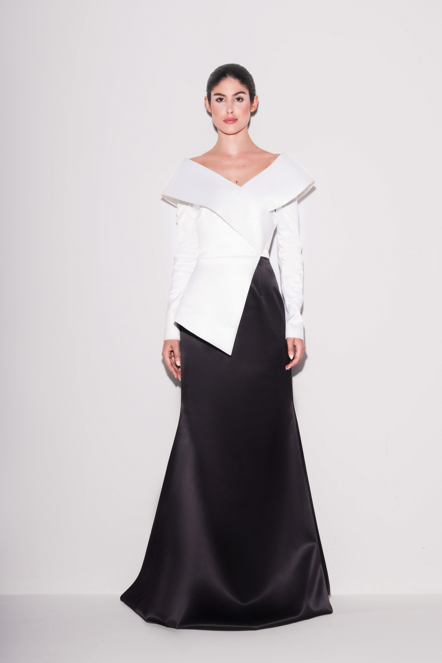 Modern Couture Taffeta Gown