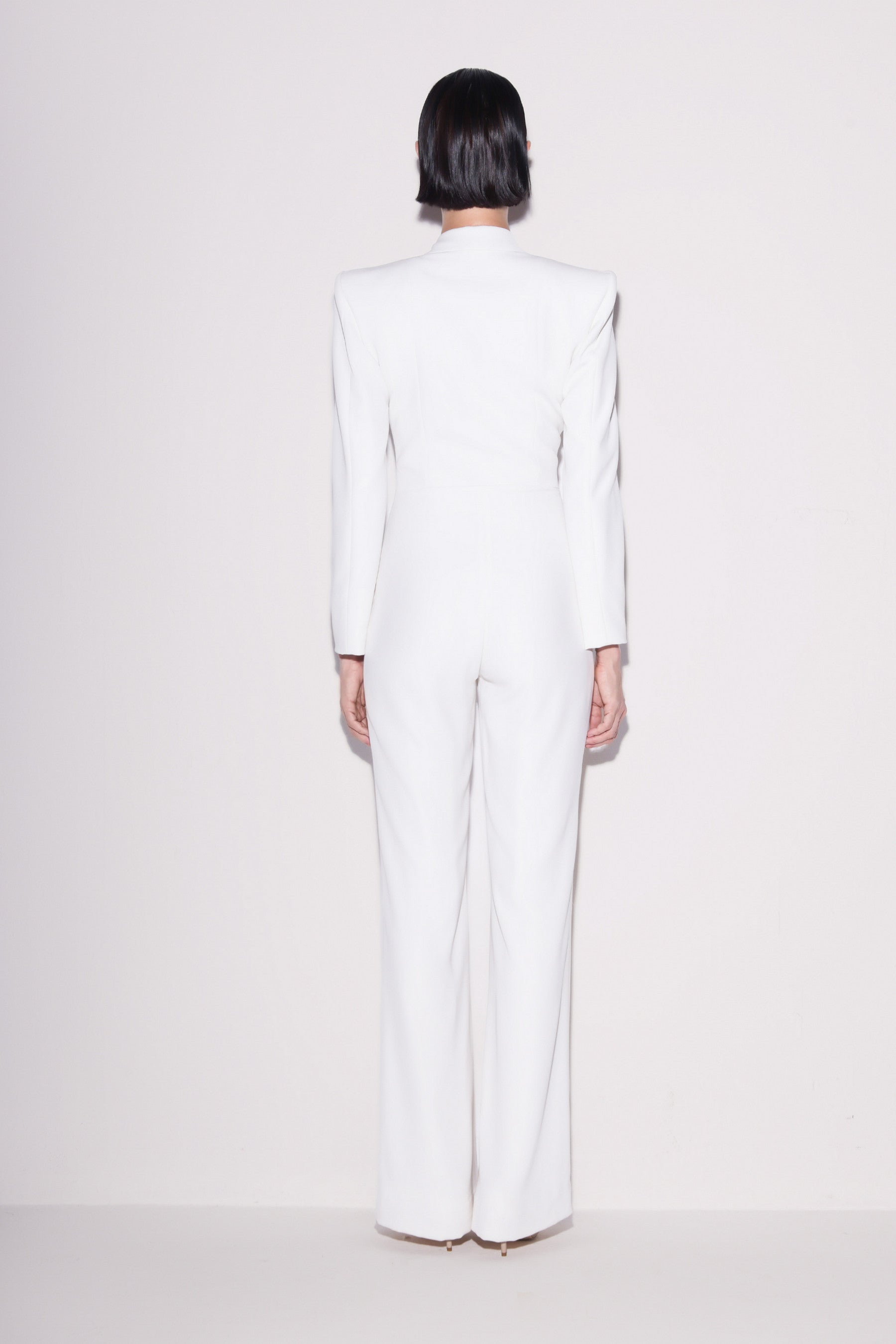 Modern Sharp-Shoulder Jumpsuit