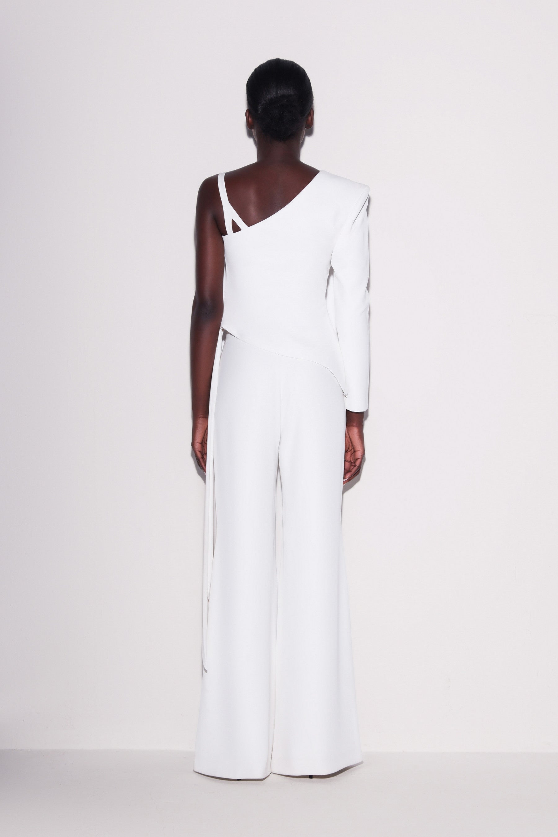 Sculptural One-Shoulder Top
