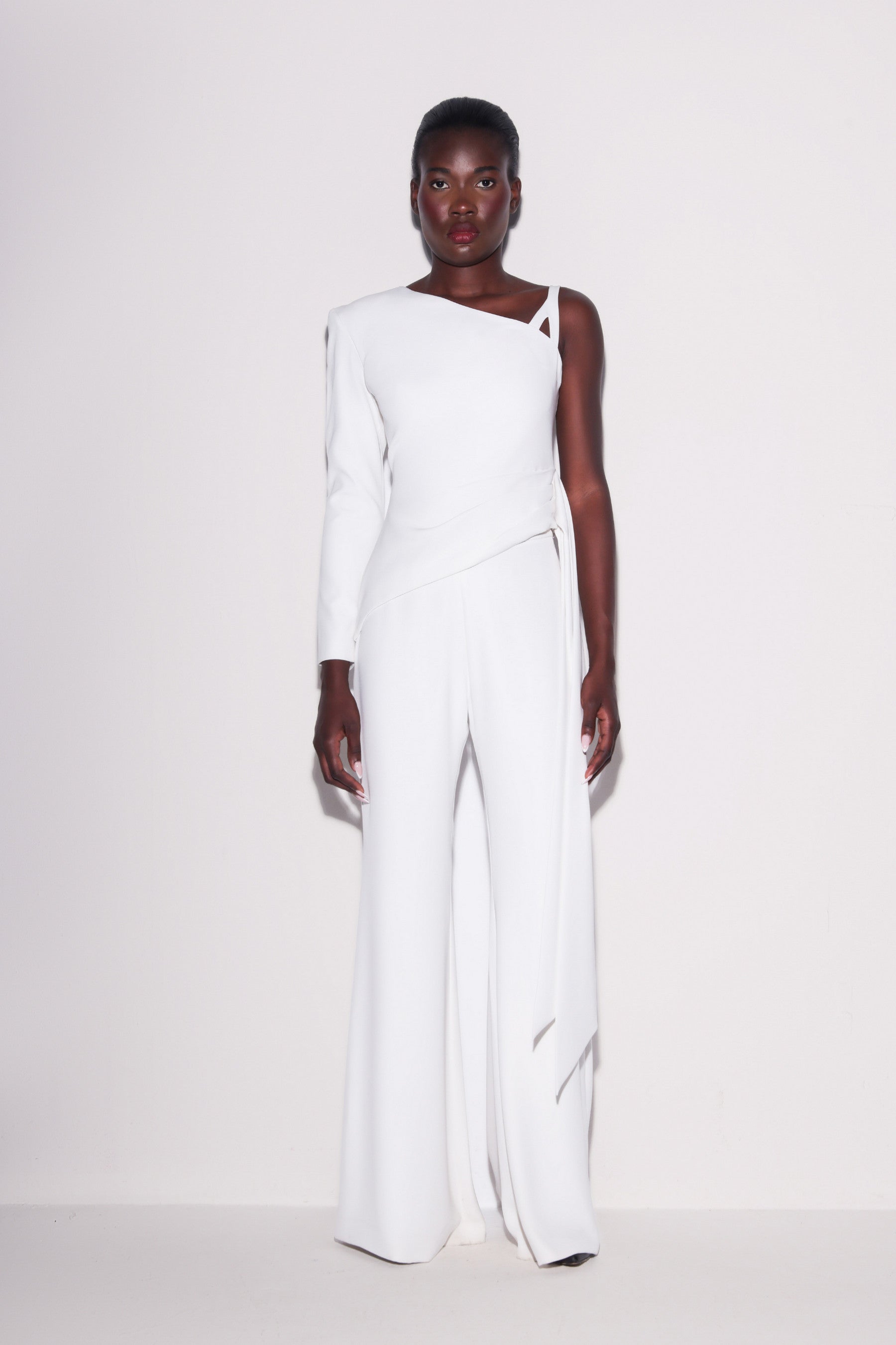 Sculptural One-Shoulder Top