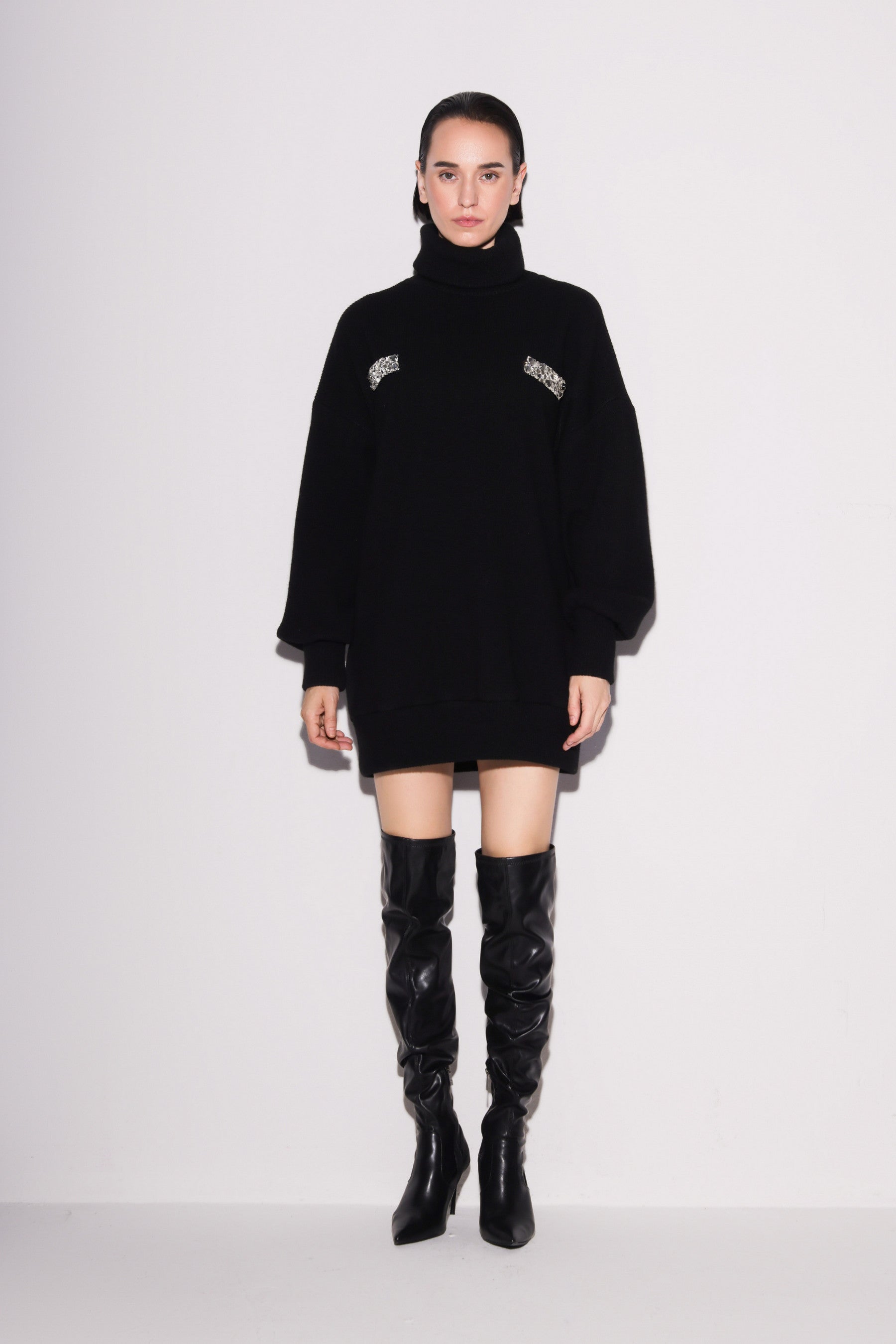 Glamorous Knit Turtleneck Top