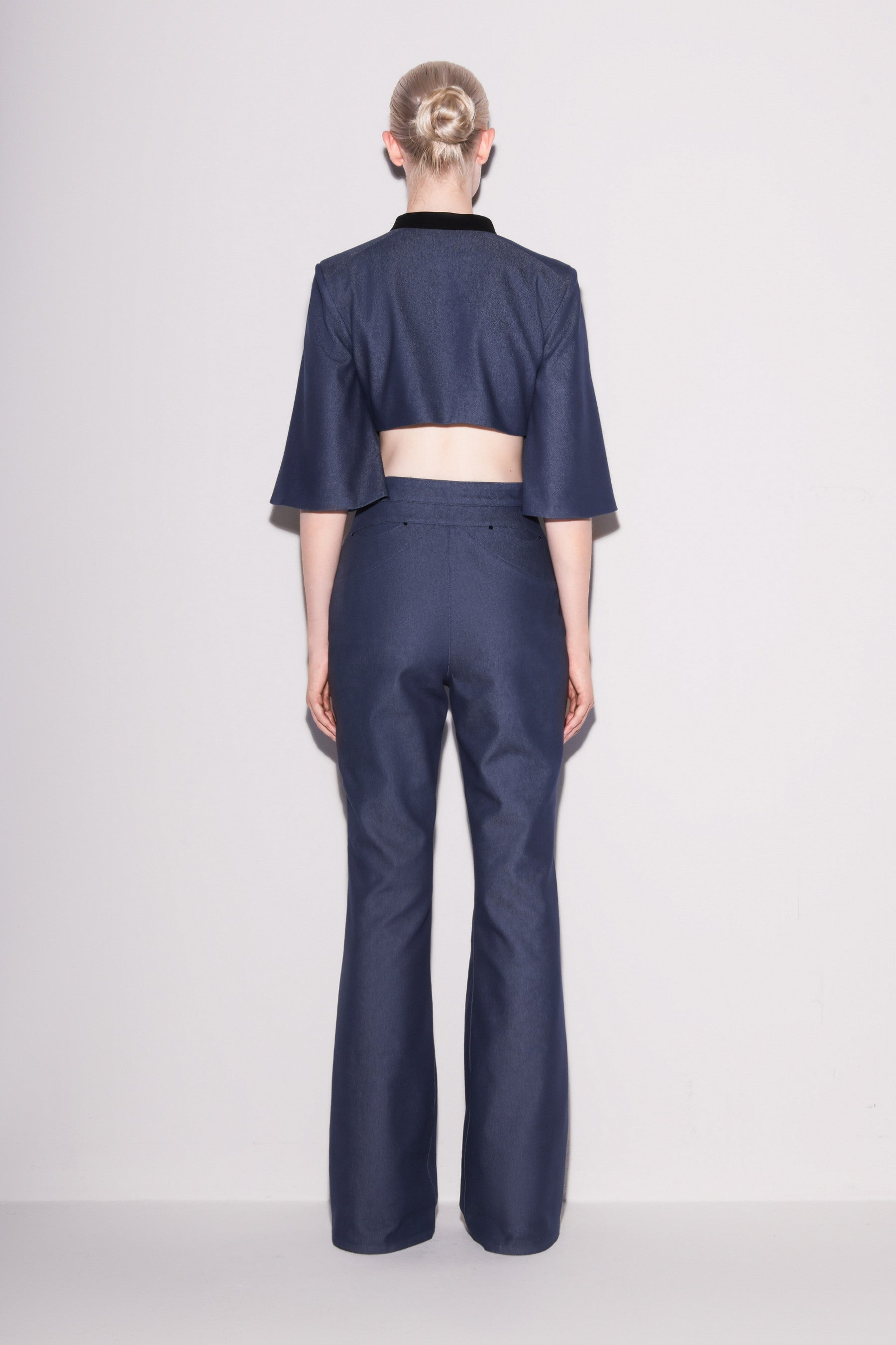 Modern Denim Cropped Top