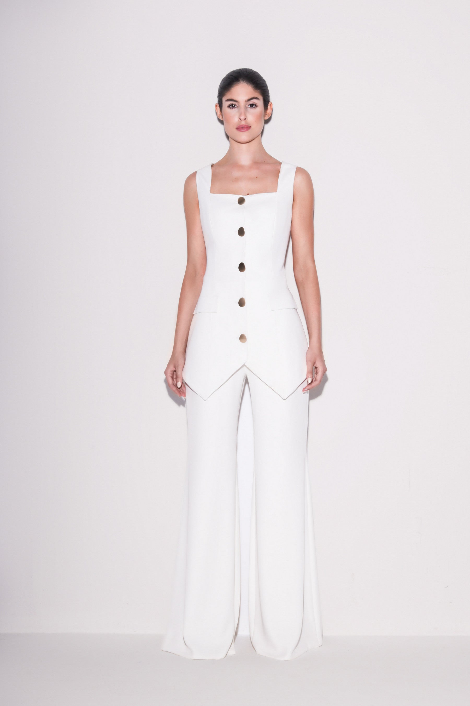 Polished Crepe Vest