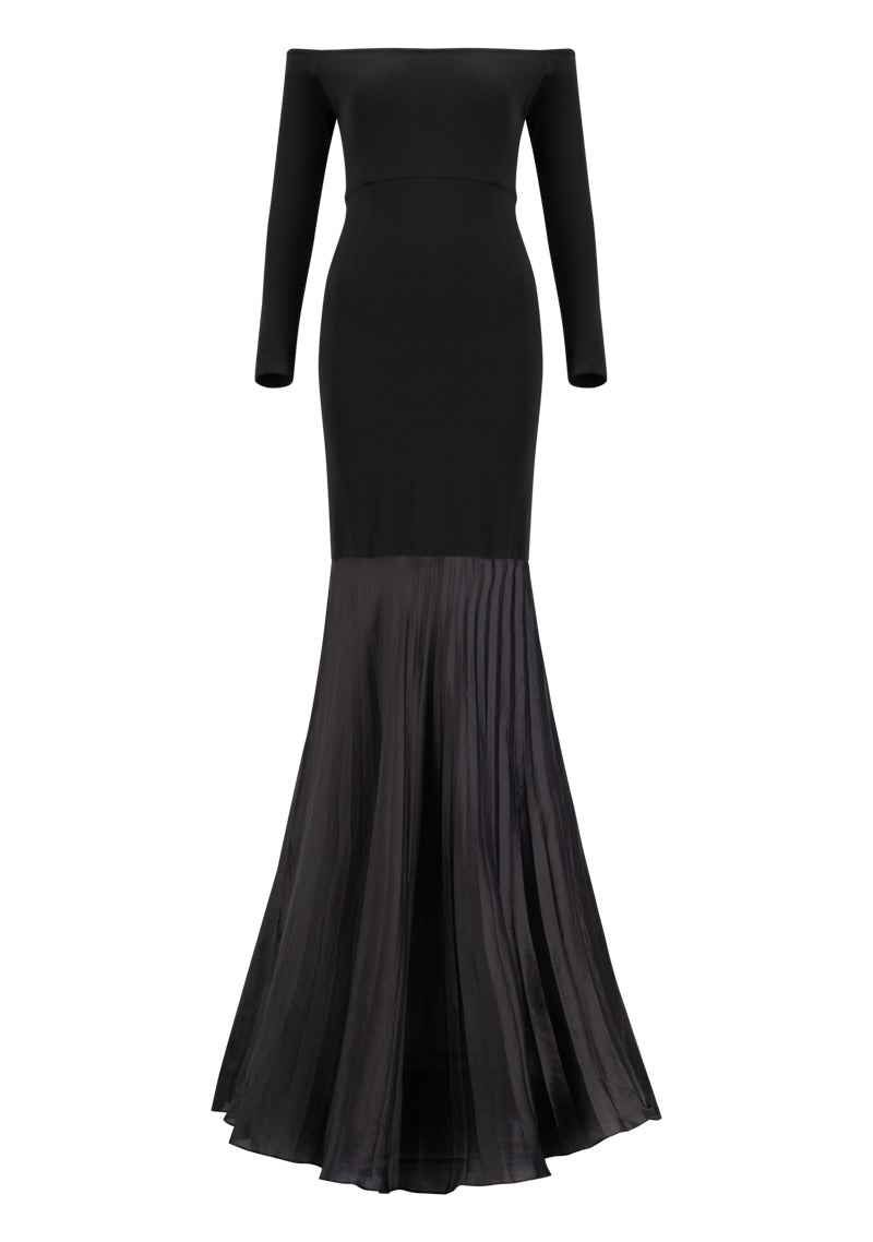 Organza Detailed Jersey Bodycon Dress