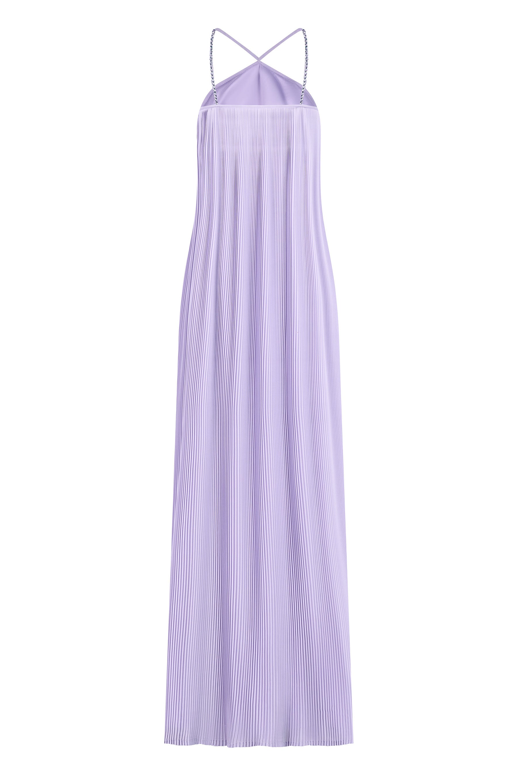 Lilac Crystal A Line Maxi Dress