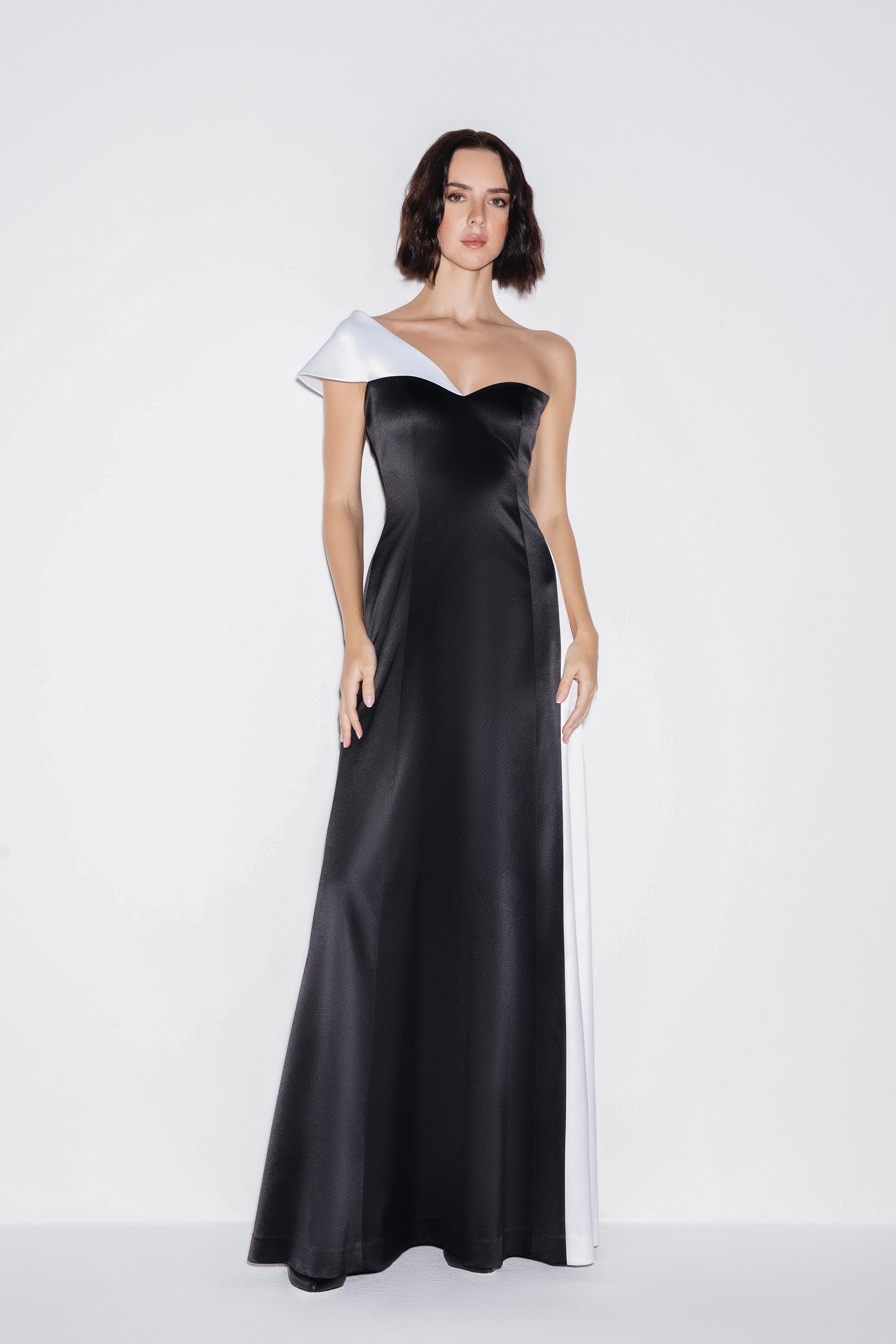 Asymmetrical Glamour Maxi Dress