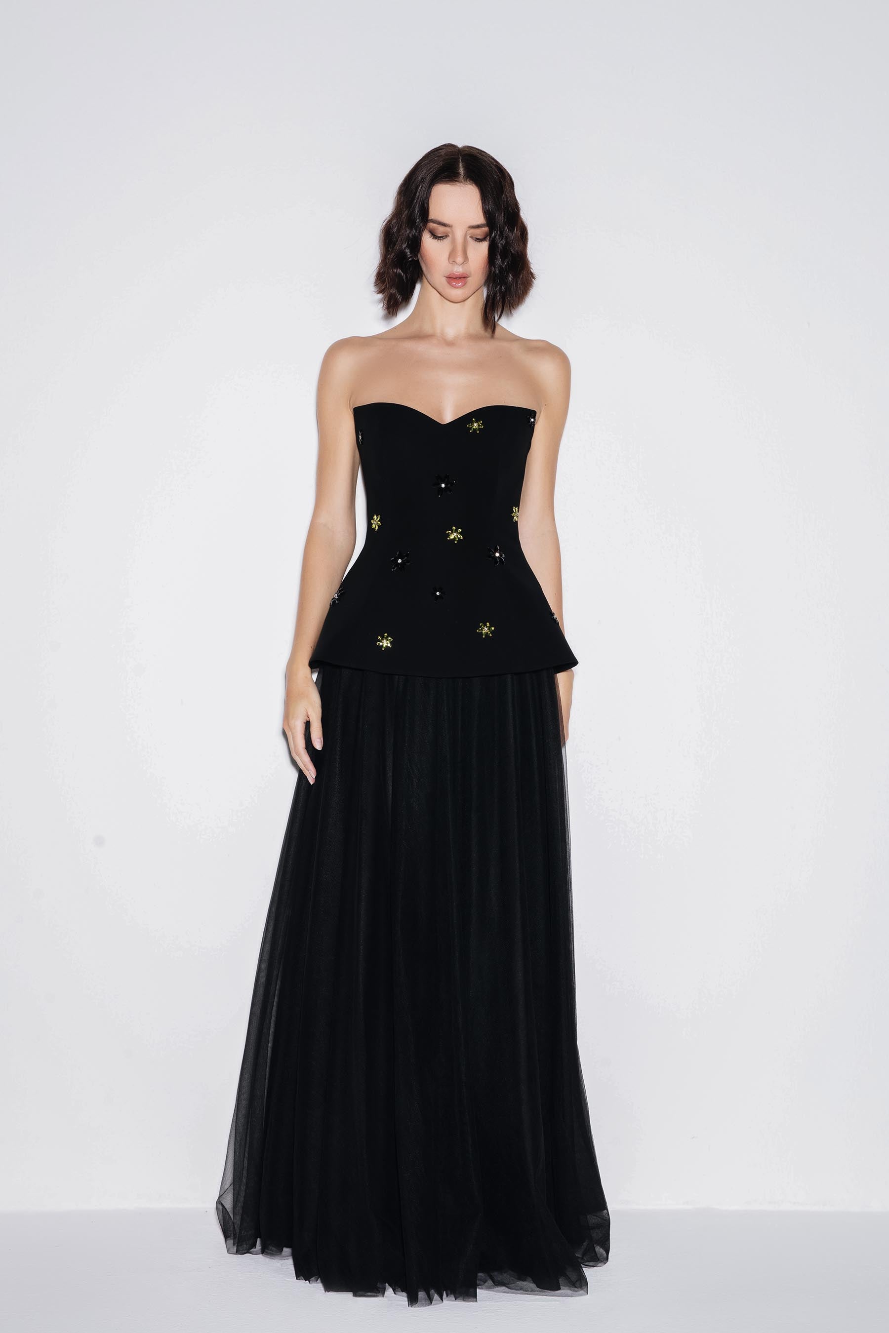 Taffeta Elegance Maxi Dress