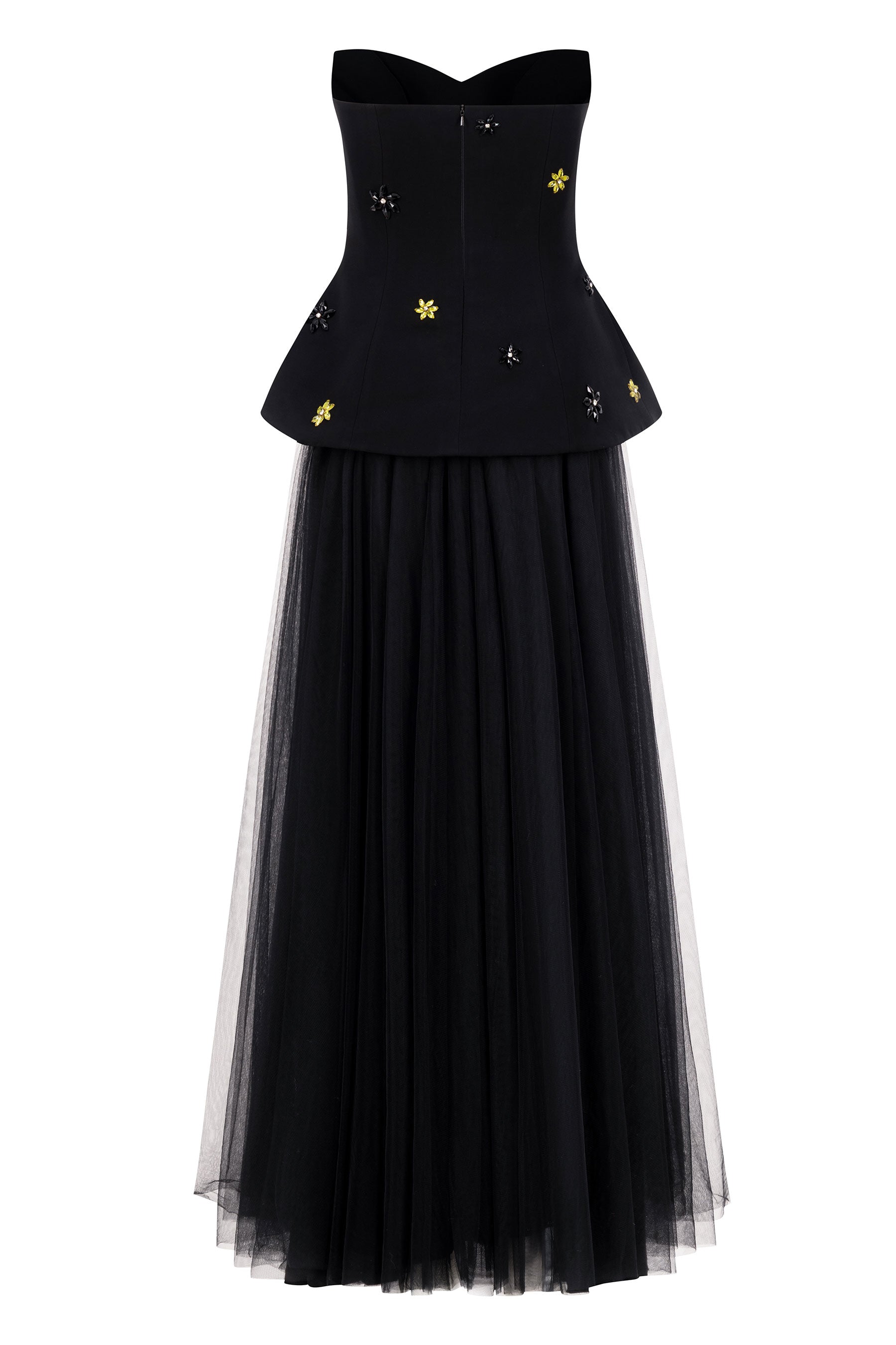 Taffeta Elegance Maxi Dress