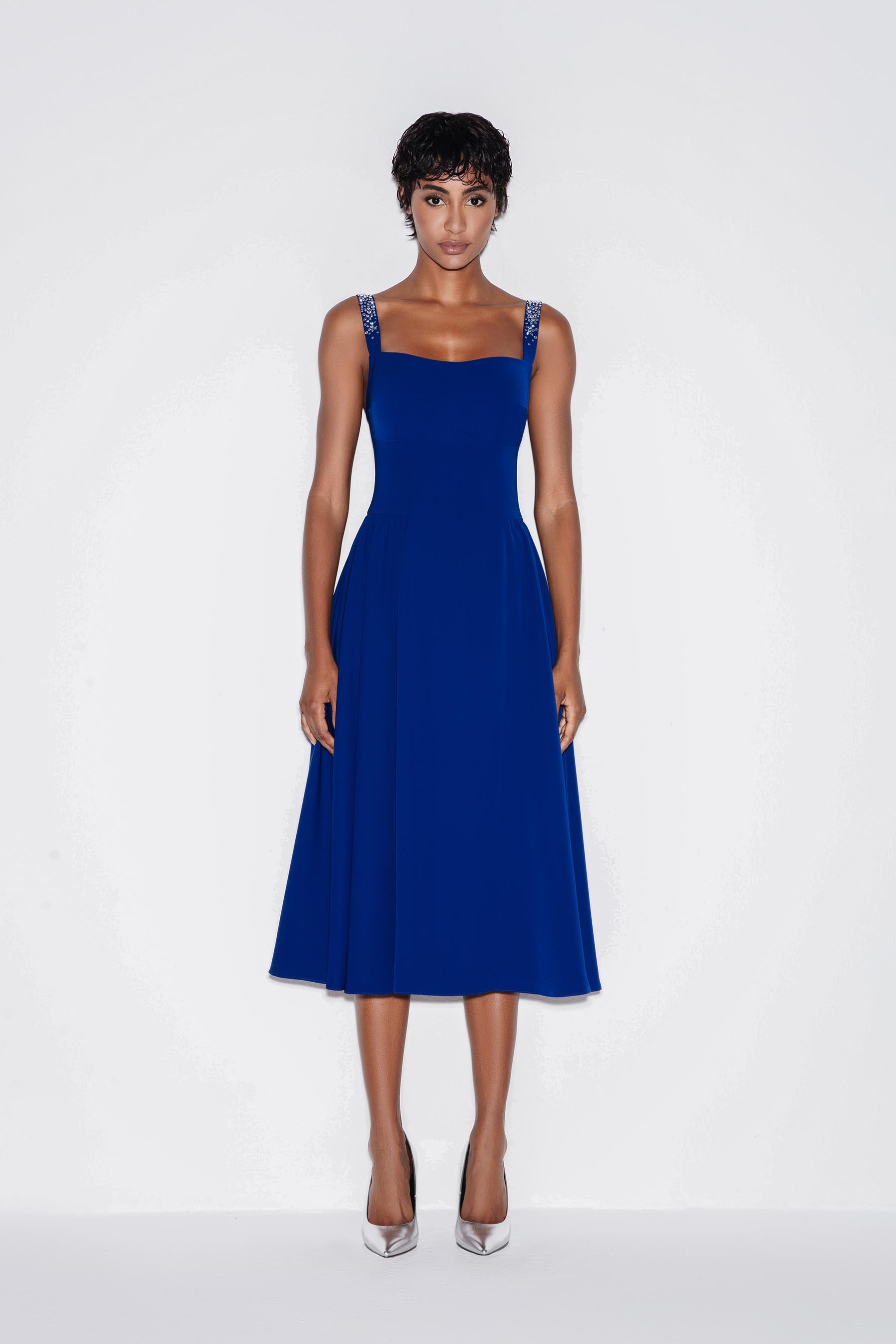 Feminine Charm Midi Dress