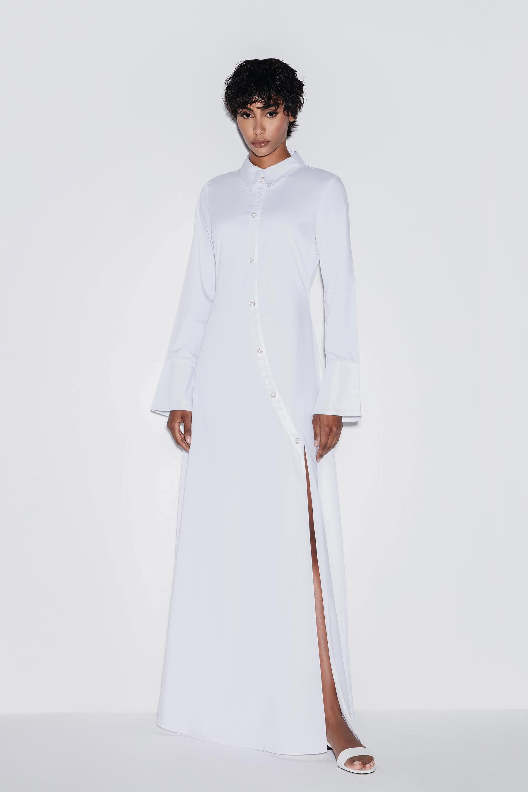 Asymmetrical Luxe Shirt Dress