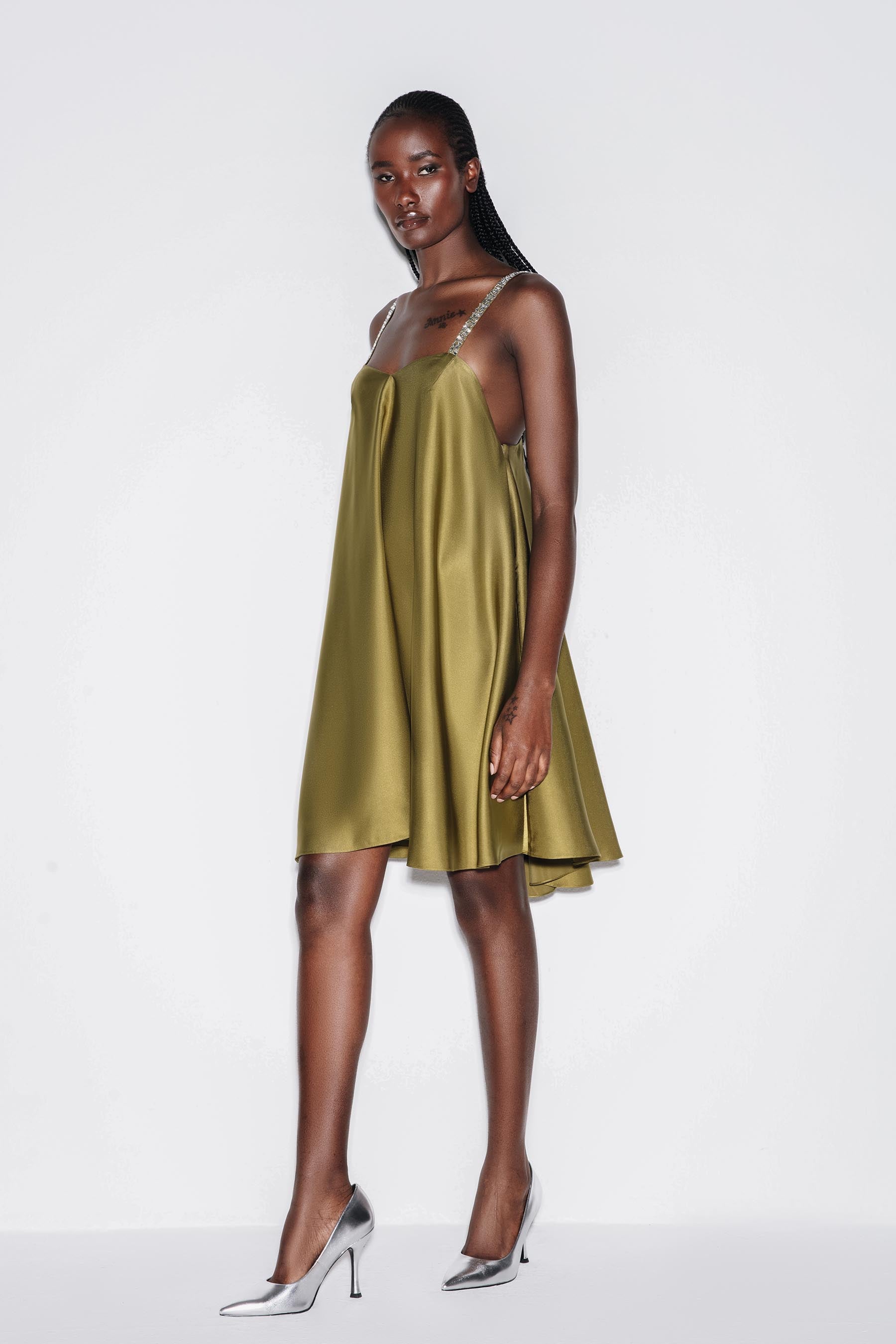 Crystal Sweetheart Mini Dress