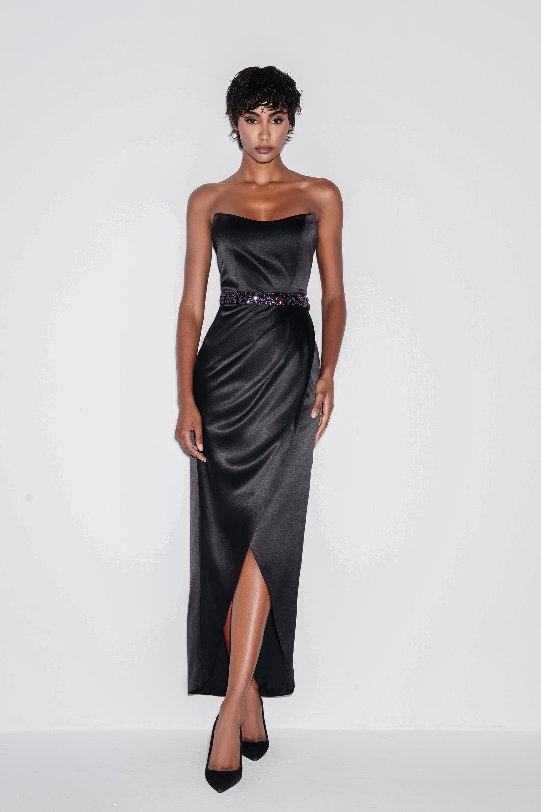 Glamour Curve Midi Dress