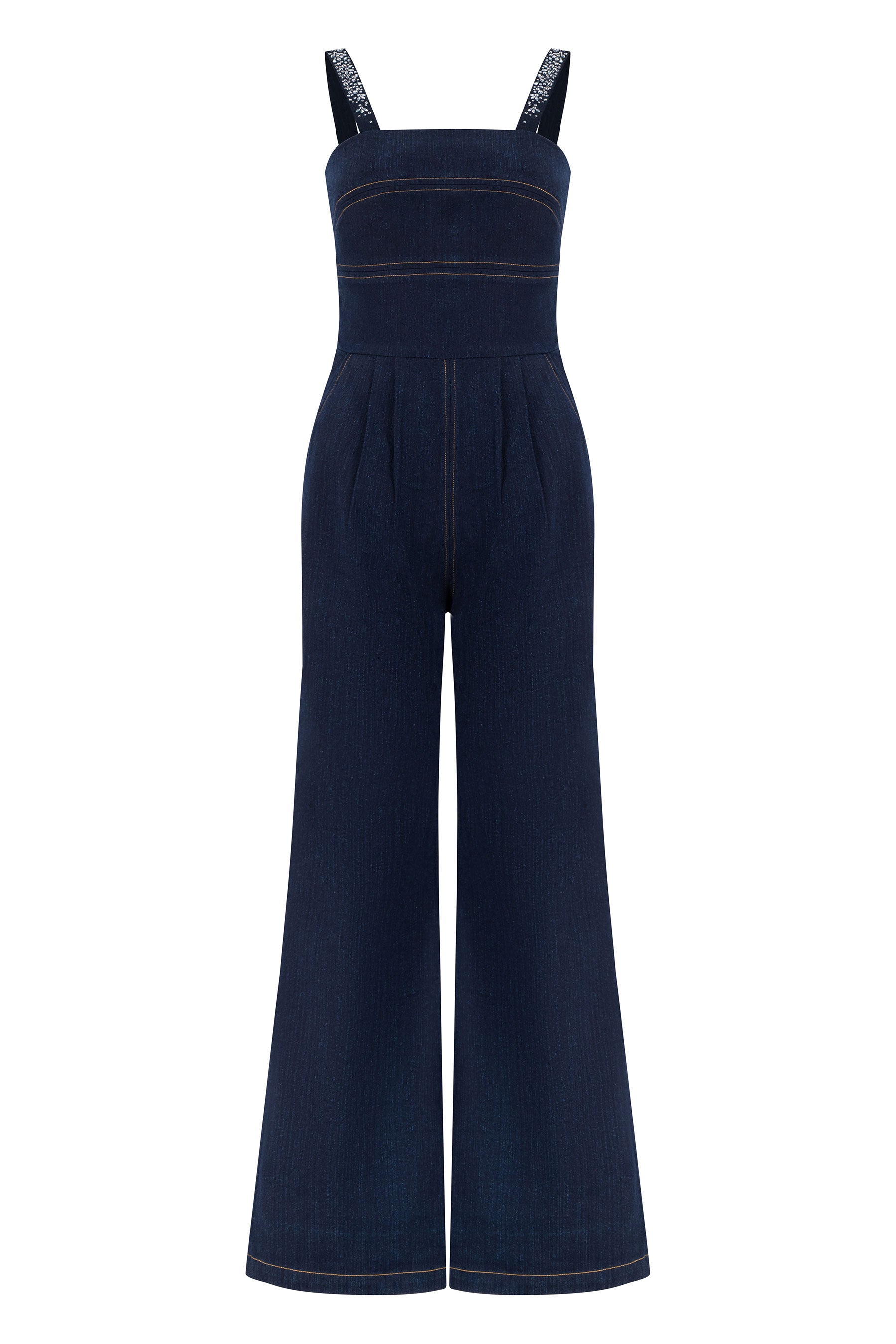 Crystal Denim Jumpsuit