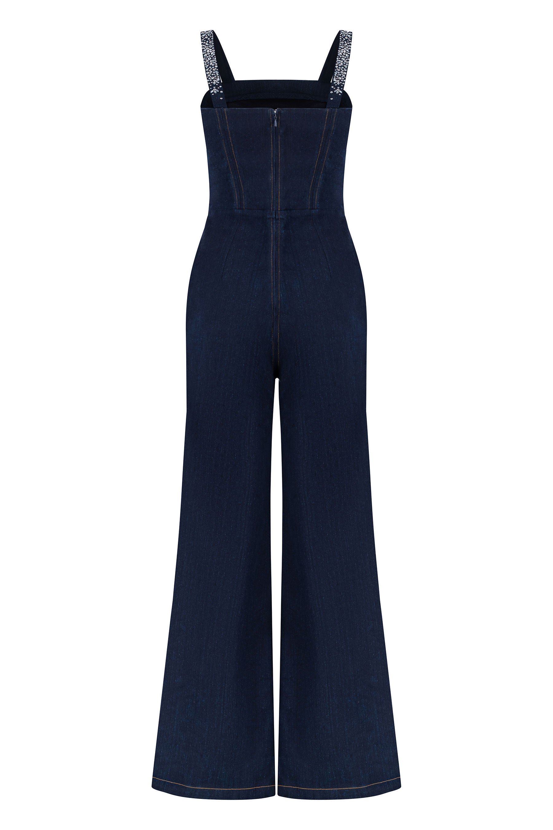 Crystal Denim Jumpsuit
