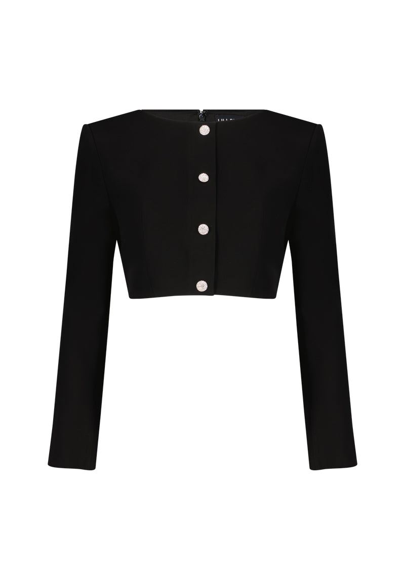 Mini Skirt with Crystal Buttons Co-ord