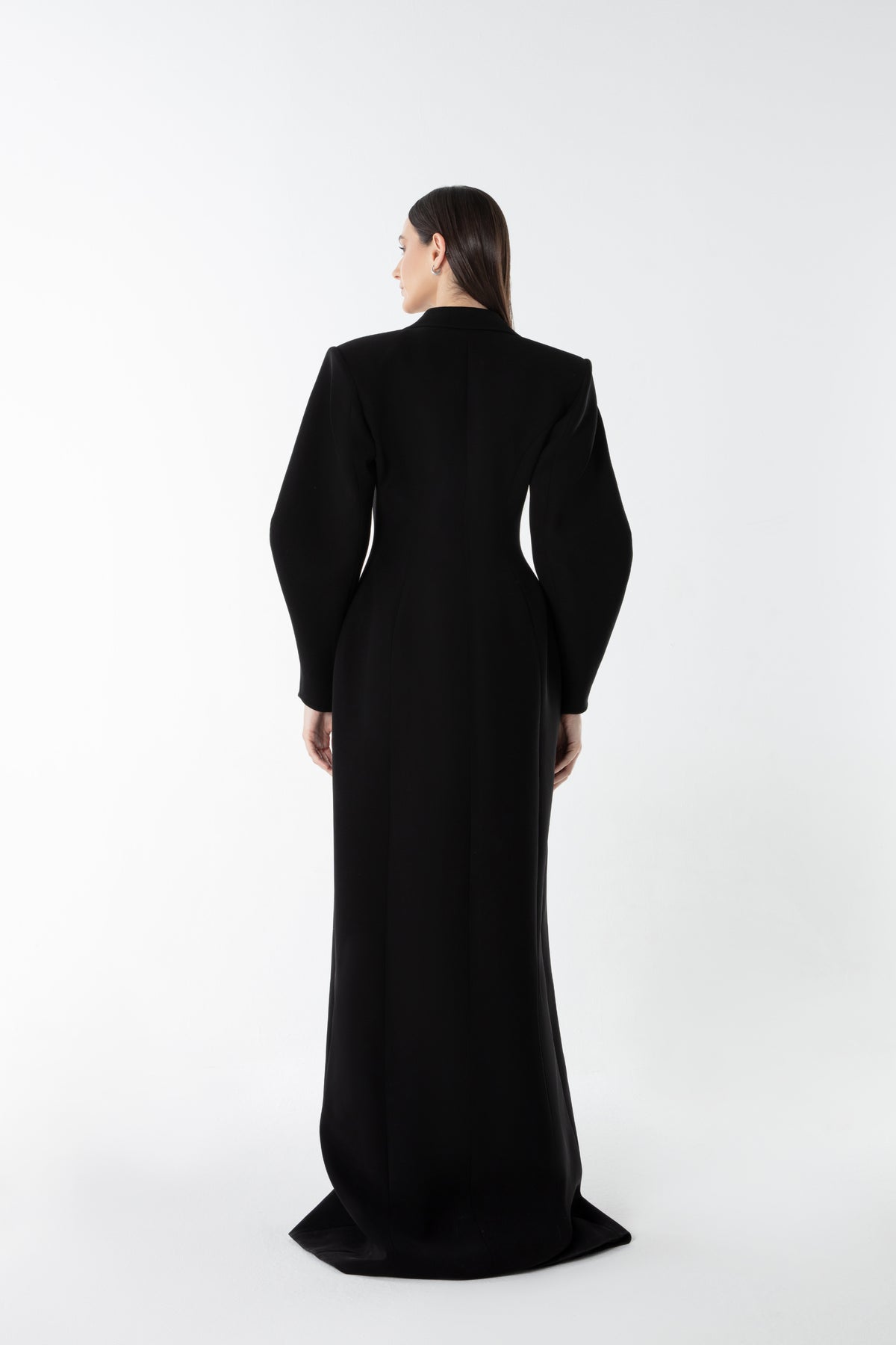 Sculpt Coat in Crepe