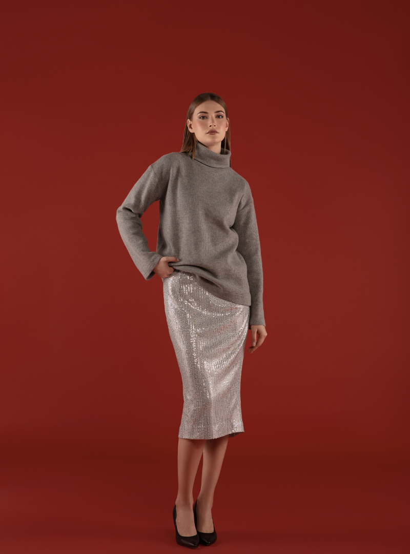 Shimmer & Comfort Skirt Set